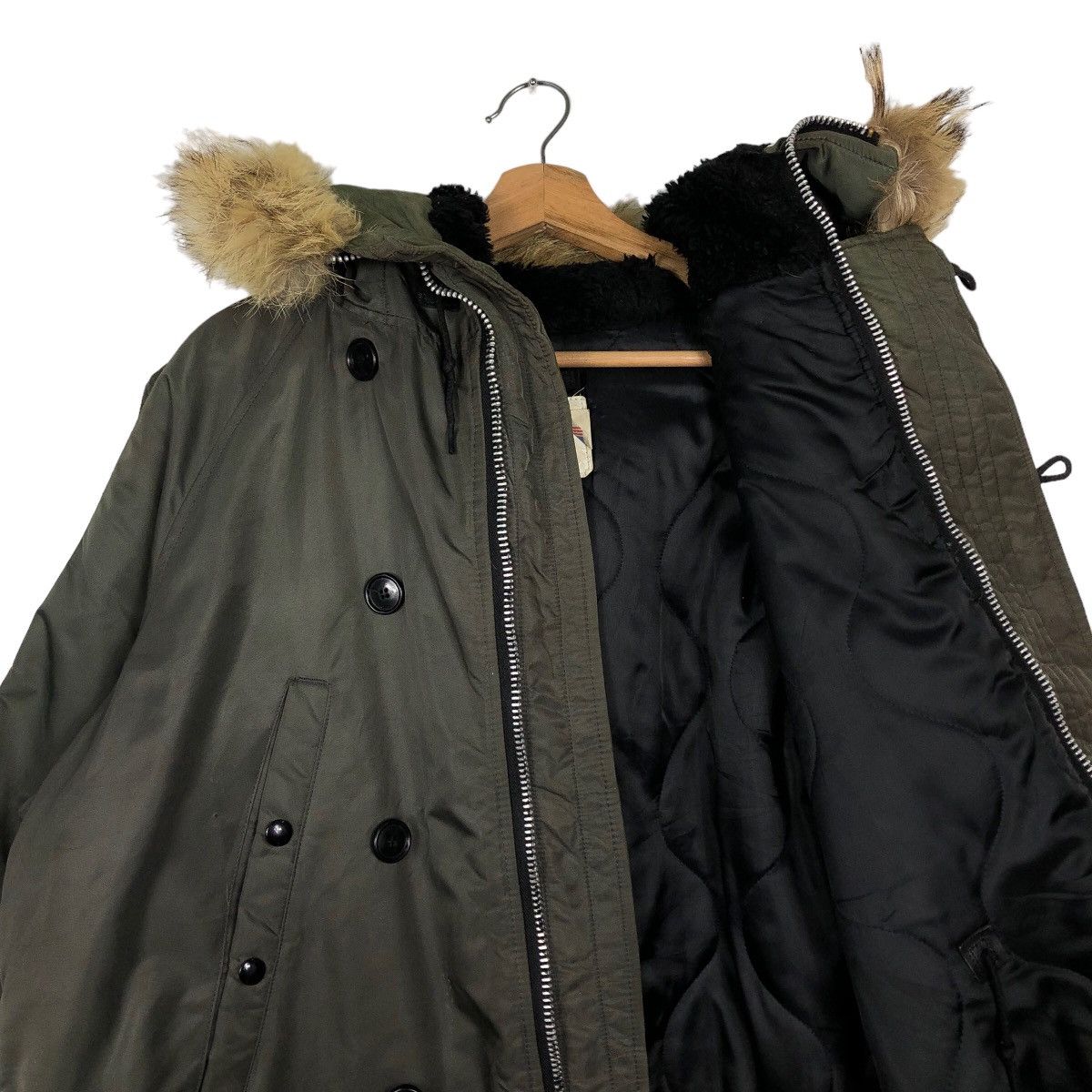 I. Spiewak And Sons 🔥90’s Mink Fur Hoodie Parka Jacket Type N-3B/F Made In USA Size US M / EU 48-50 / 2 - 10 Thumbnail