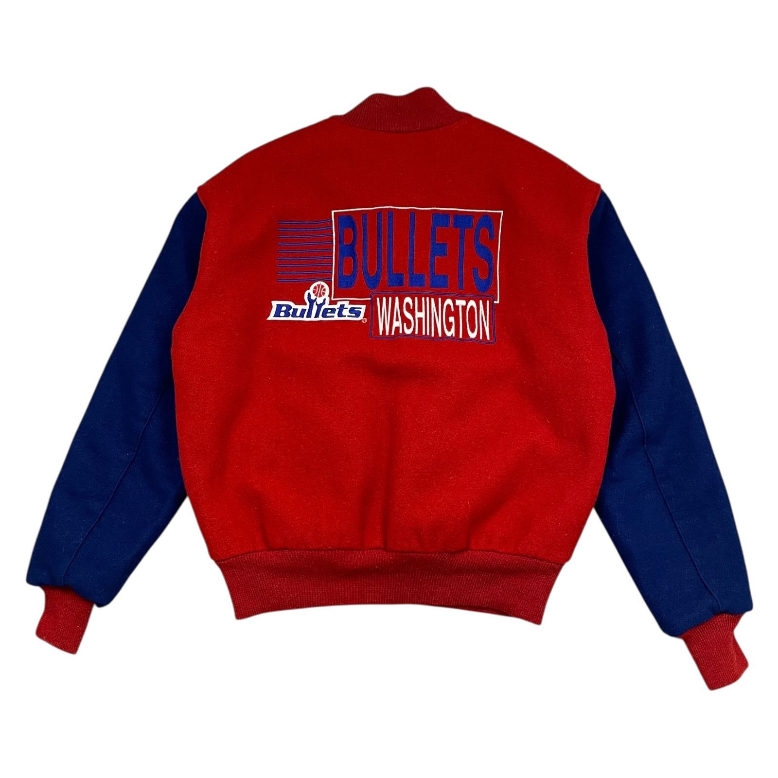NBA VTG 90s WASHINGTON BULLETS DELONG WOOL VARSITY JACKET M Size US M / EU 48-50 / 2 - 1 Thumbnail