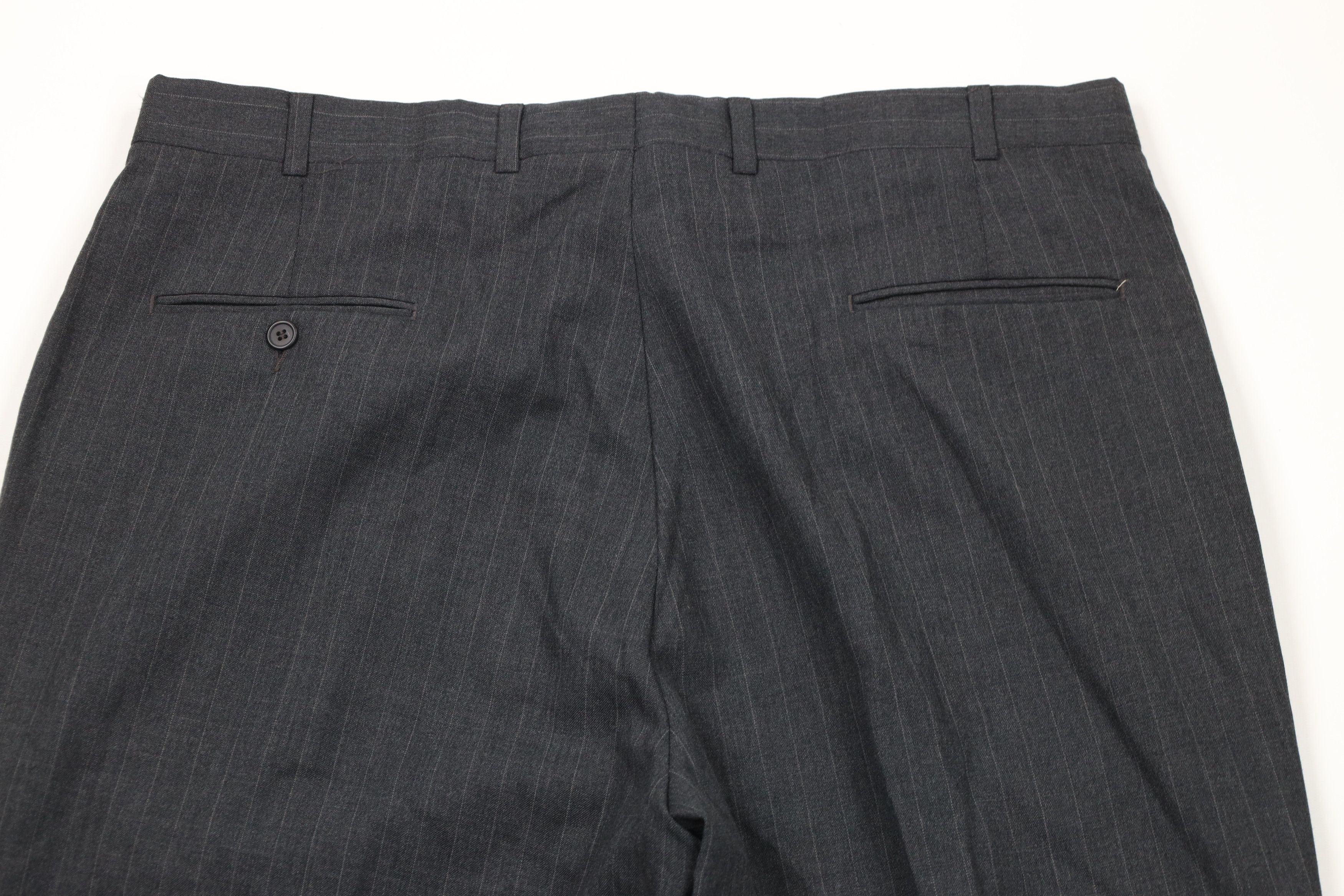 Vintage Vintage 90s Streetwear Wool Pinstriped Wide Leg Chino Pants Size US 40 / EU 56 - 9 Thumbnail