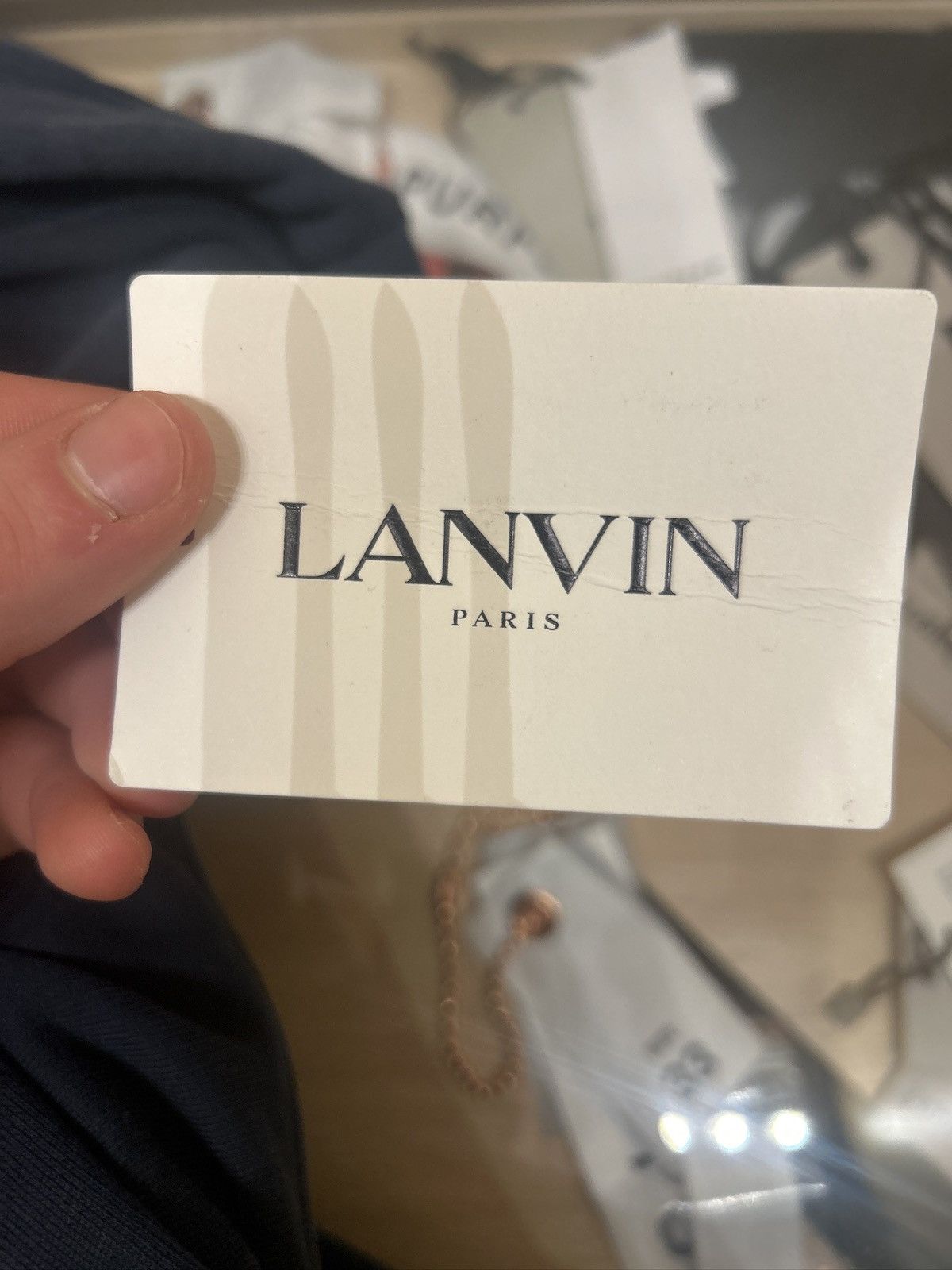 Lanvin Lanvin Curb Hoodie Navy Size US M / EU 48-50 / 2 - 5 Thumbnail