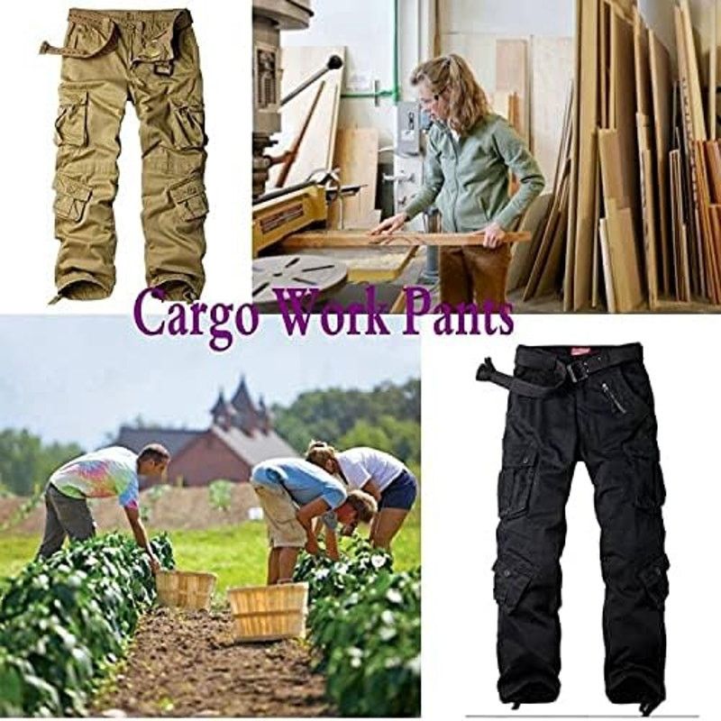 Other Women's Cotton Casual Military Army Cargo Combat Work Pants Size 34" / US 12 / IT 48 - 6 Thumbnail