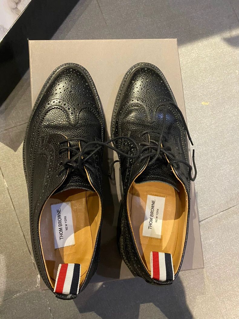 Thom Browne Thom Browne Black leather shoes Size US 8.5 / EU 41-42 - 3 Thumbnail