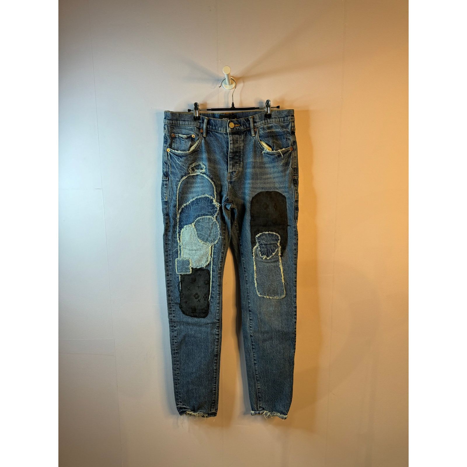 Purple Brand Purple Jeans Blue Used 33 Size US 33 - 1 Thumbnail