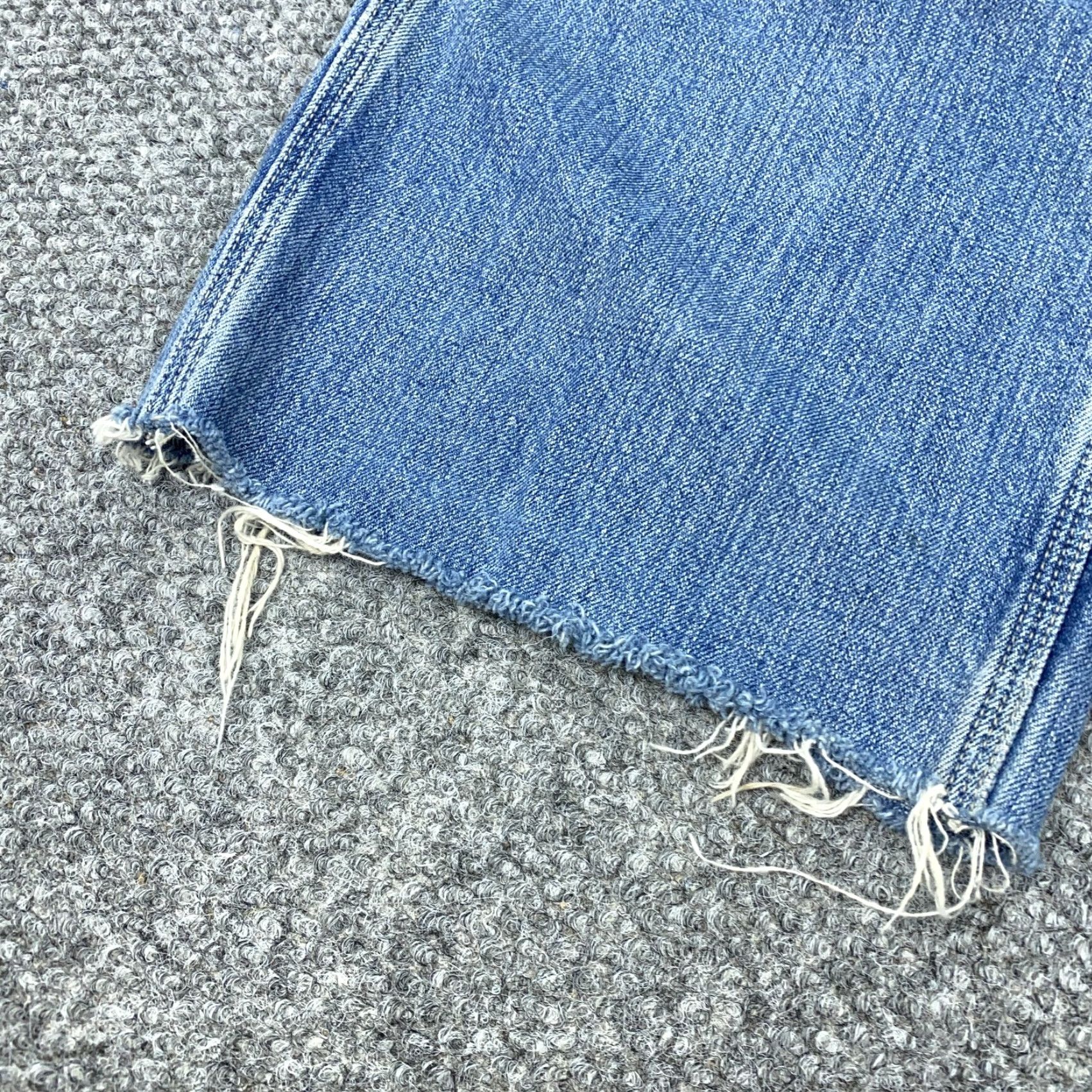 Vintage VINTAGE American Eagle Jeans Mens 32x28 Carpenter Baggy Frayed Hem 90s Y2K Blue Denim Straight Size US 32 / EU 48 - 6 Thumbnail