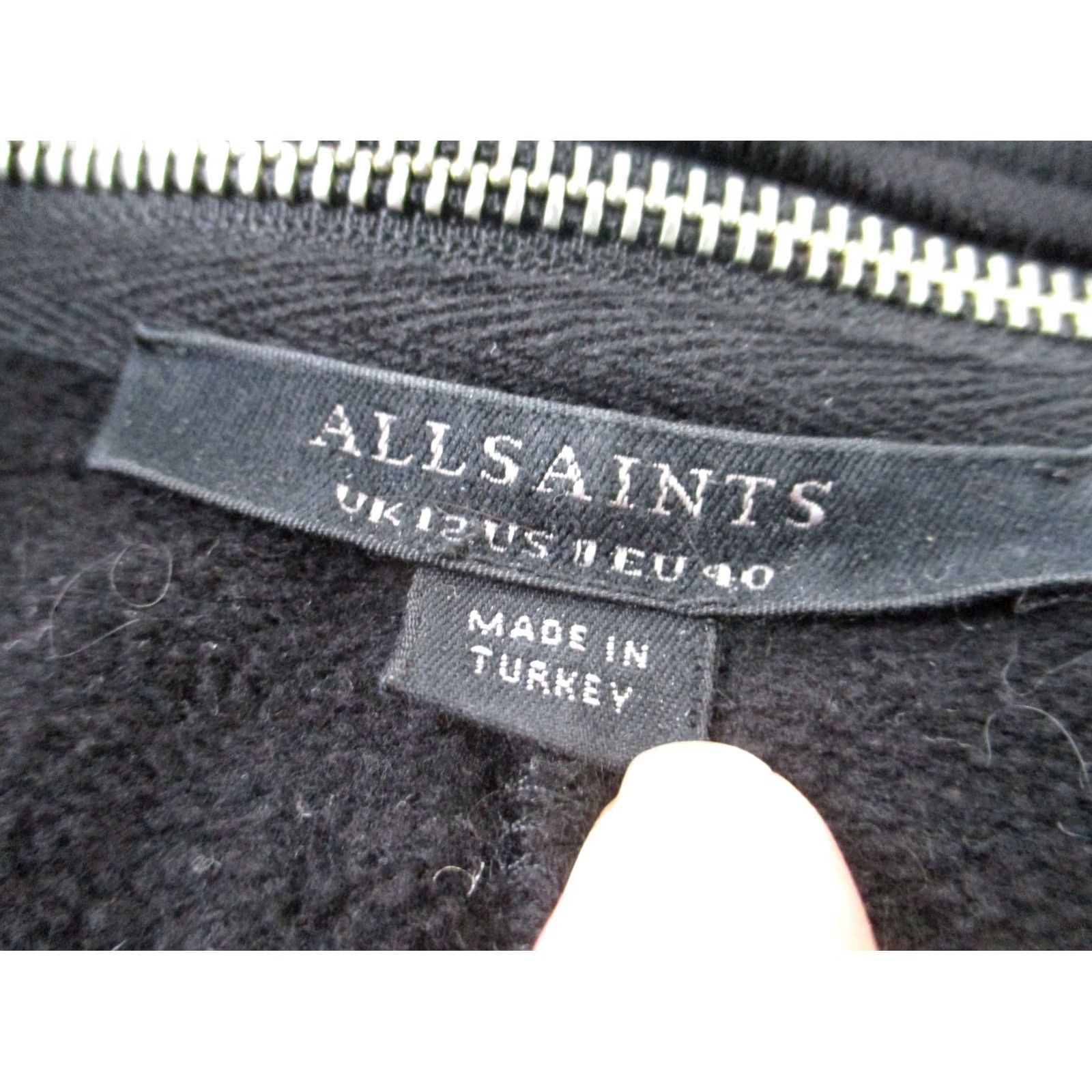 Allsaints Allsaints Sweater Women 8 Black Wrap Callie Jersey Jacket Cardigan Casual Preppy Size M / US 6-8 / IT 42-44 - 6 Thumbnail