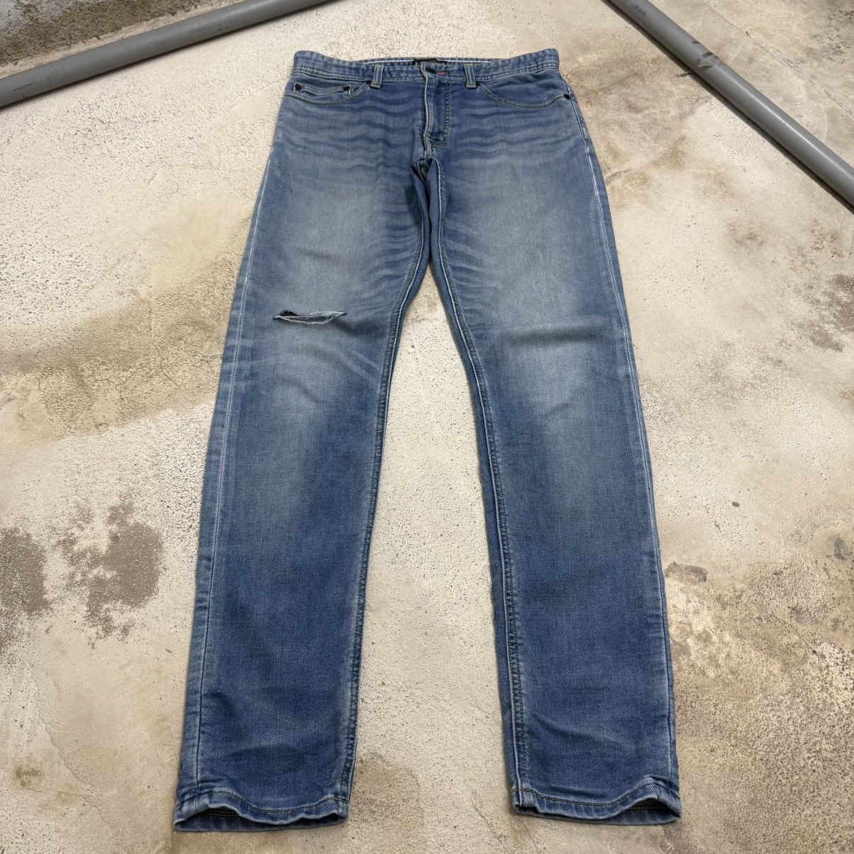 Number (N)ine Nano Universe Tokyo Serge De nimes Slim Stretch Jeans Pants Size US 29 - 3 Thumbnail