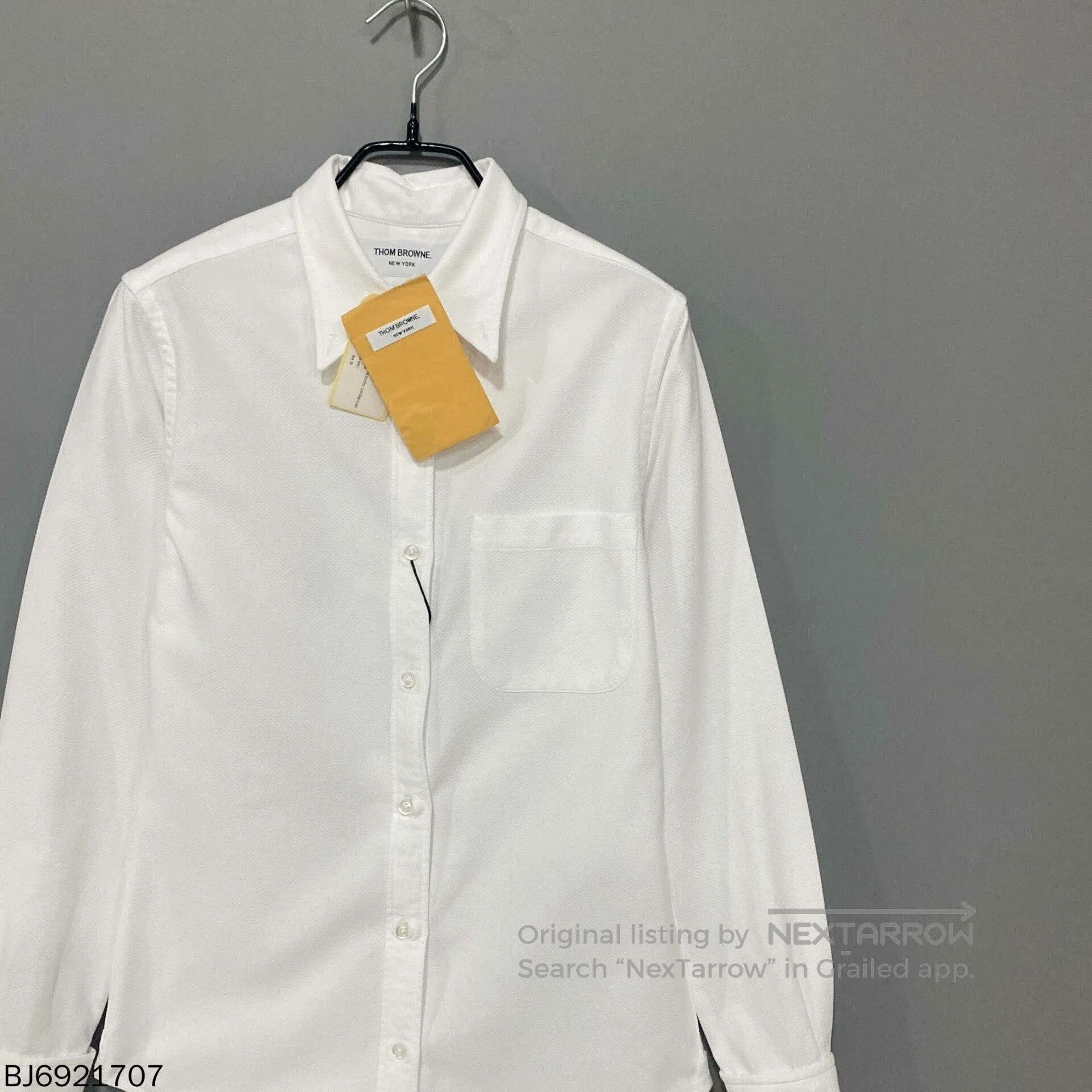 Thom Browne Thom Browne White Base Shirt. Size US M / EU 48-50 / 2 - 2 Thumbnail