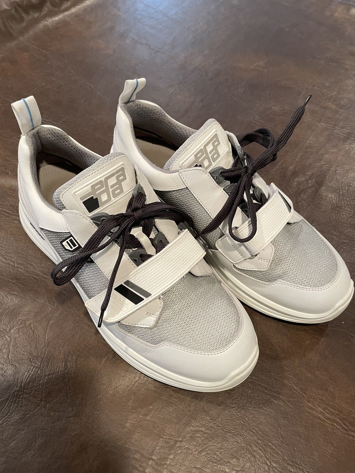 Prada Mechano “White Silver” Size US 10 / EU 43 - 1 Thumbnail