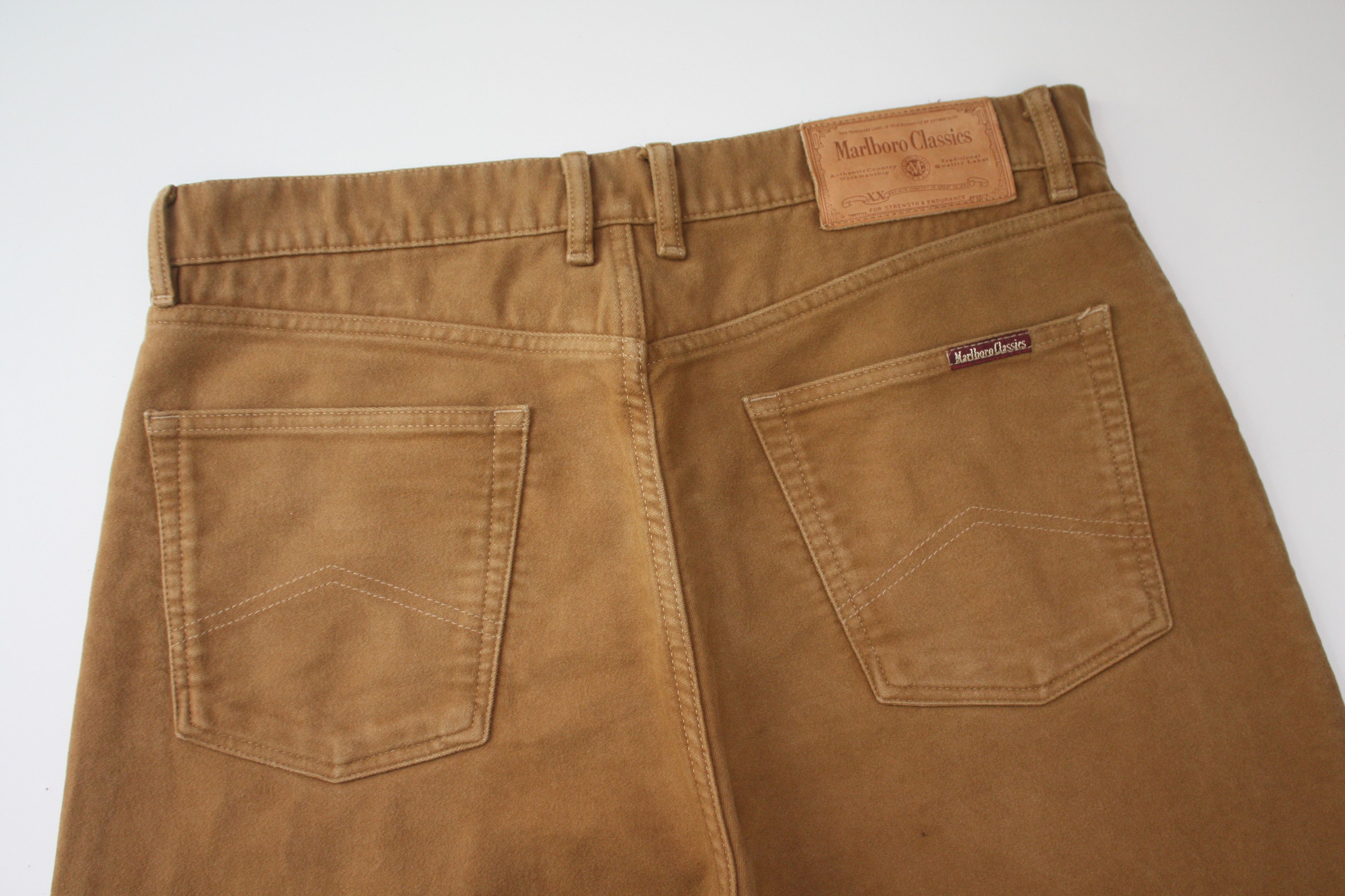 Marlboro Classics Marlboro Classics Mustard Beige Vintage Velvet Pant W34L34 Size US 34 / EU 50 - 4 Thumbnail