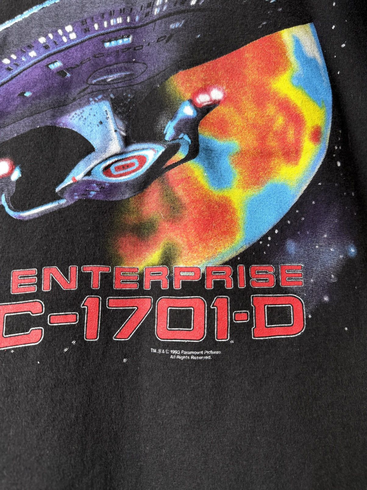 Other Rare! 1993 Vintage Star Trek The Next Generation T Shirt Size US L / EU 52-54 / 3 - 3 Thumbnail