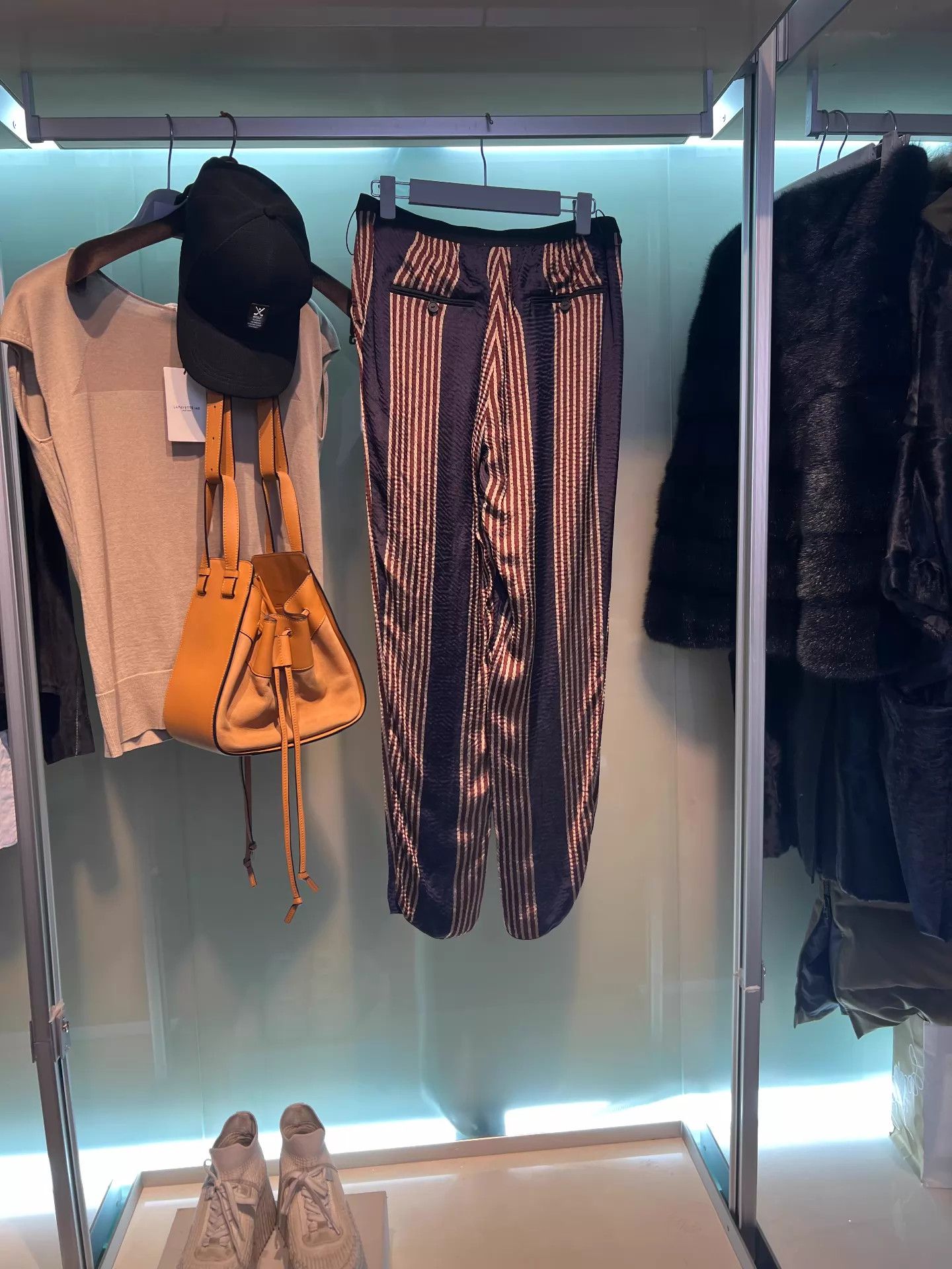 forte_forte forte_forte Black Brown White Striped Wide Pants I Size 26" / US 2 / IT 38 - 3 Thumbnail