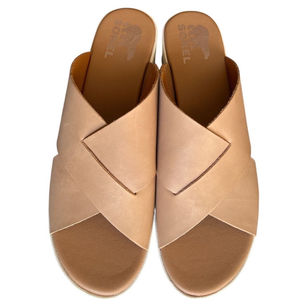 SOREL SOREL Beige 1-1/2" Platform Wide Cameron Wedge Sandal, US9.5 Size US 9.5 / IT 39.5 - 2 Thumbnail