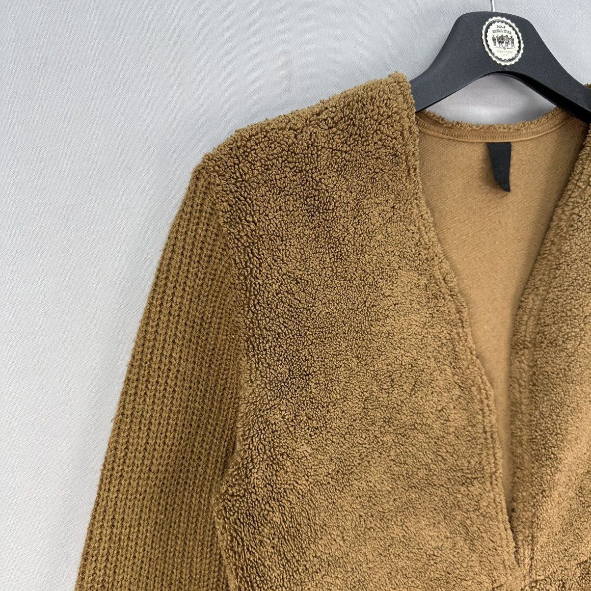 Japanese Brand × Vintage Vintage 90's Deep Pile Cardigan Women Jacket by Mal La Size XS / US 0-2 / IT 36-38 - 2 Thumbnail