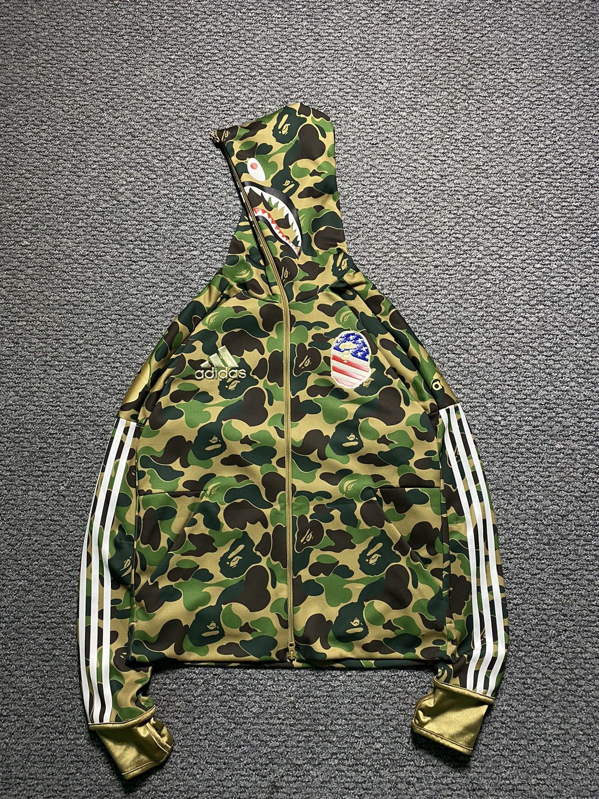 Bape adidas sb shark hoodie online