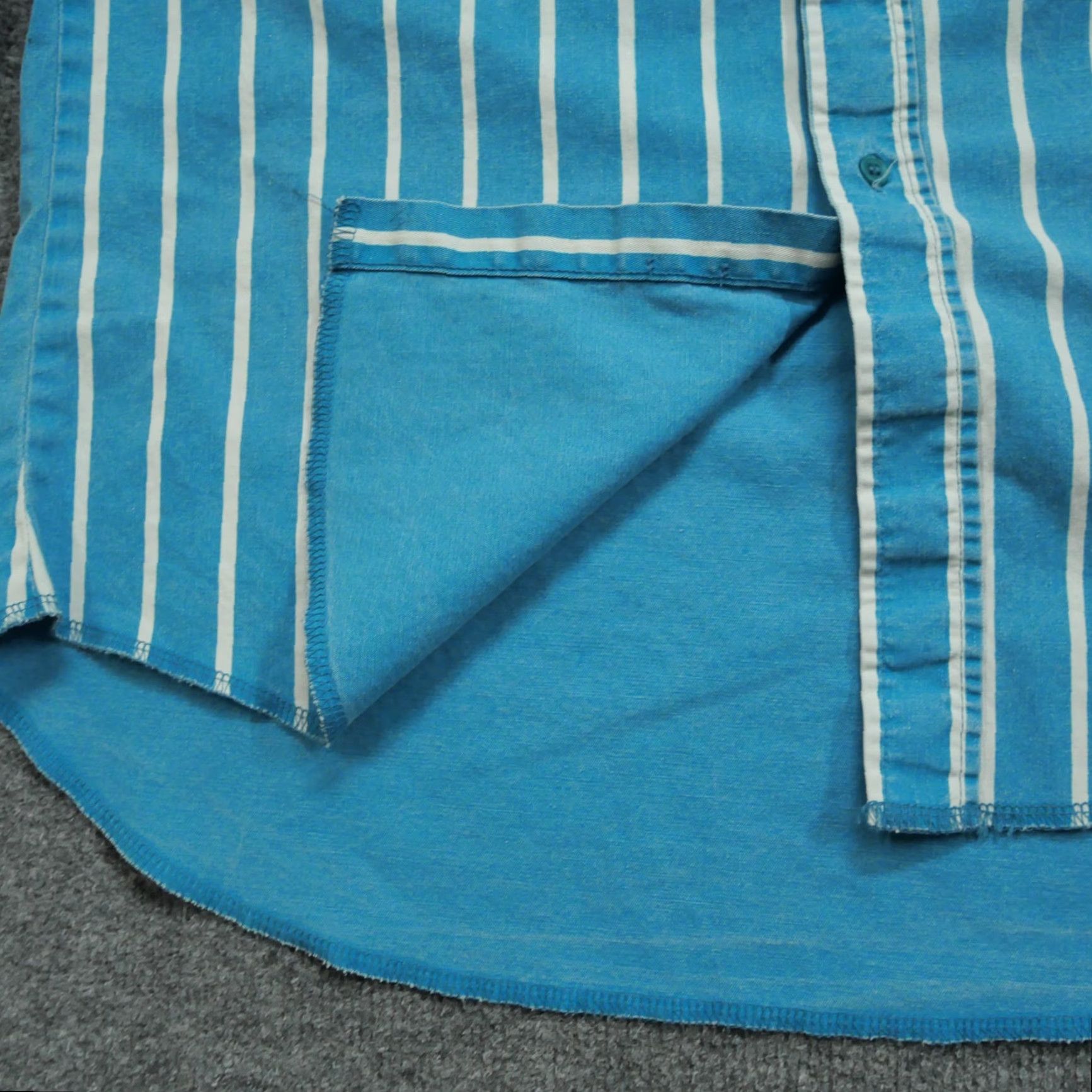 Wrangler VINTAGE Wrangler Shirt Mens 2XL Blue 90s Western Striped Button-Up Canvas Long Sleeve Pockets Size US XXL / EU 58 / 5 - 6 Thumbnail