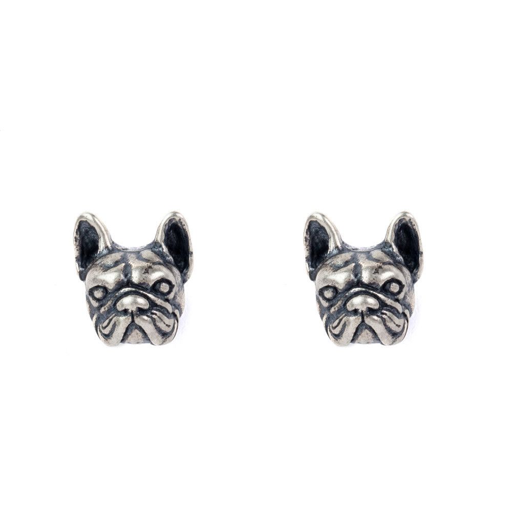 Jewelry Dog 925 Silver Crazy Earrings One Pairs Chrome Jewelry Size ONE SIZE - 6 Thumbnail
