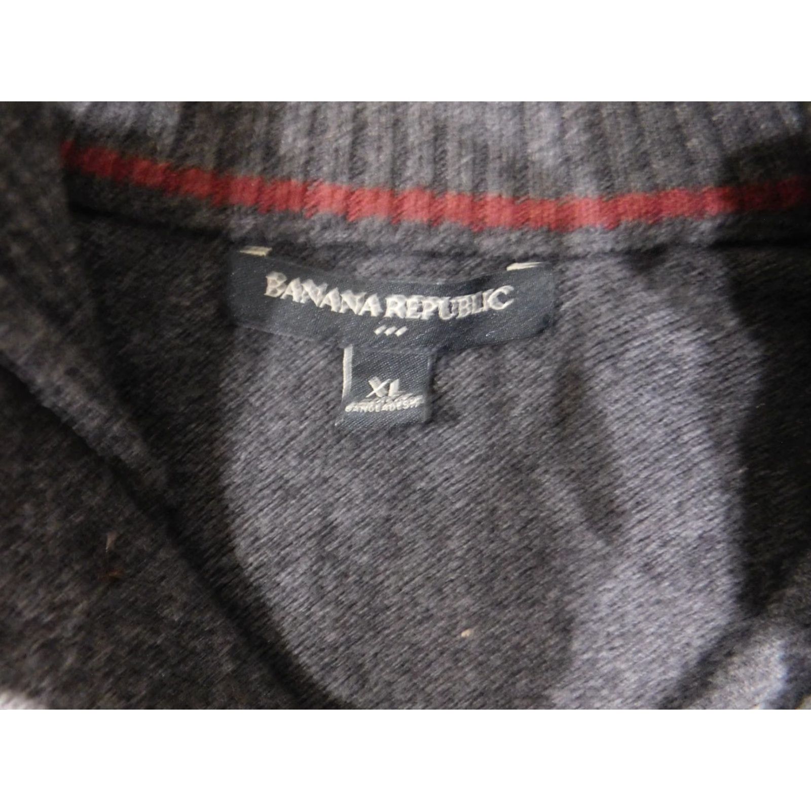 Banana Republic Banana Republic Sweater XL Mens Gray Wool Cotton Mock Neck Pullover Knit Stretch Regular Long Sleeve Size US XL / EU 56 / 4 - 7 Thumbnail