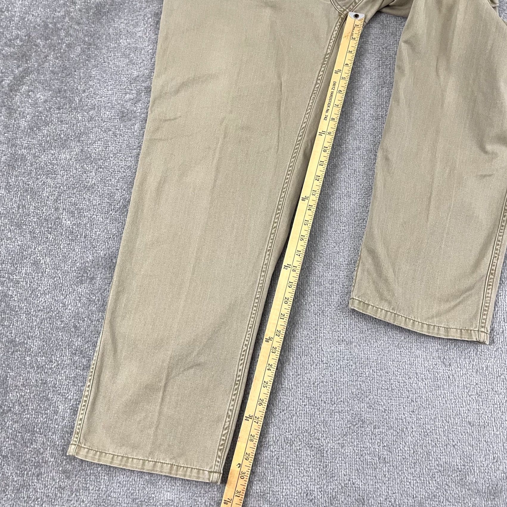 Gramicci Gramicci Pants Mens 36x31 Straight Leg Khaki Beige Outdoor Utility Cotton Canvas Regular Rise Mid 10-12 In 5-Pocket Mens Clothing Men Size US 36 / EU 52 - 6 Thumbnail