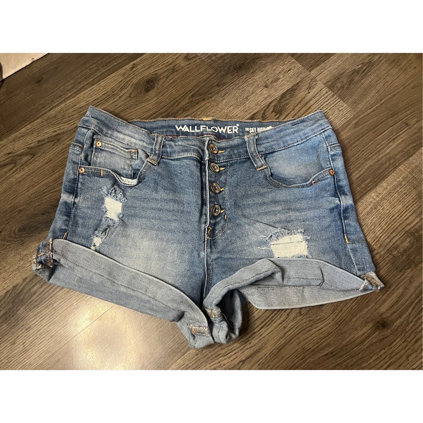 Other Wallflower The Sky High Curvy Fit Denim Shorts Woman’s Size Size 28" / US 6 / IT 42 - 1 Thumbnail