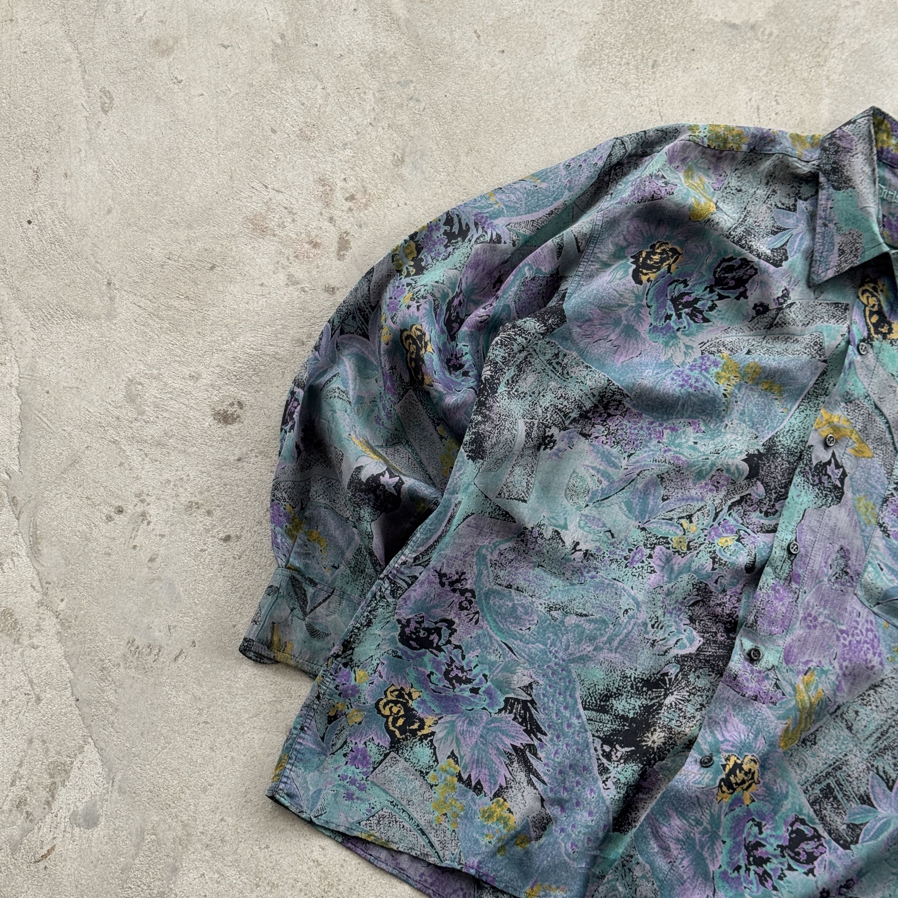Christian Dior Monsieur Vintage Christian Dior Abstract Floral Print Shirt Luxury Size US XL / EU 56 / 4 - 3 Thumbnail