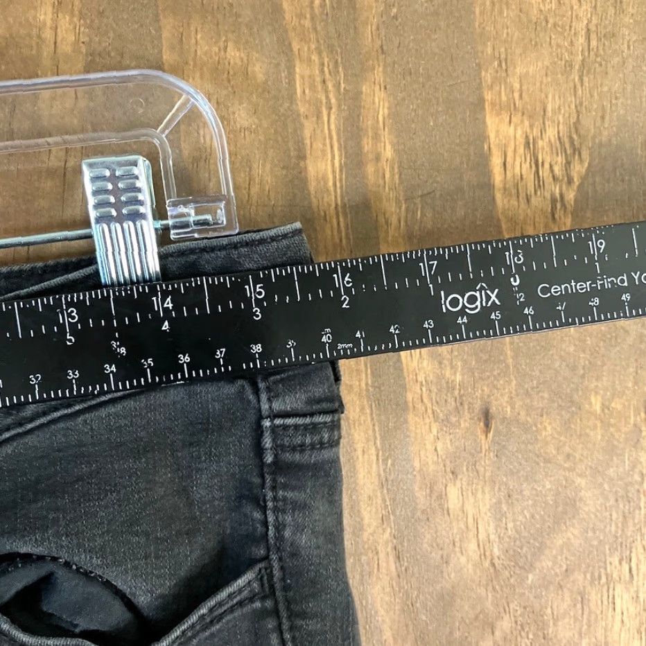 American Eagle Outfitters American Eagle Womens Pants Black Denim Low Rise Skinny Jegging Stretch 10 Size 32" / US 10 / IT 46 - 6 Thumbnail