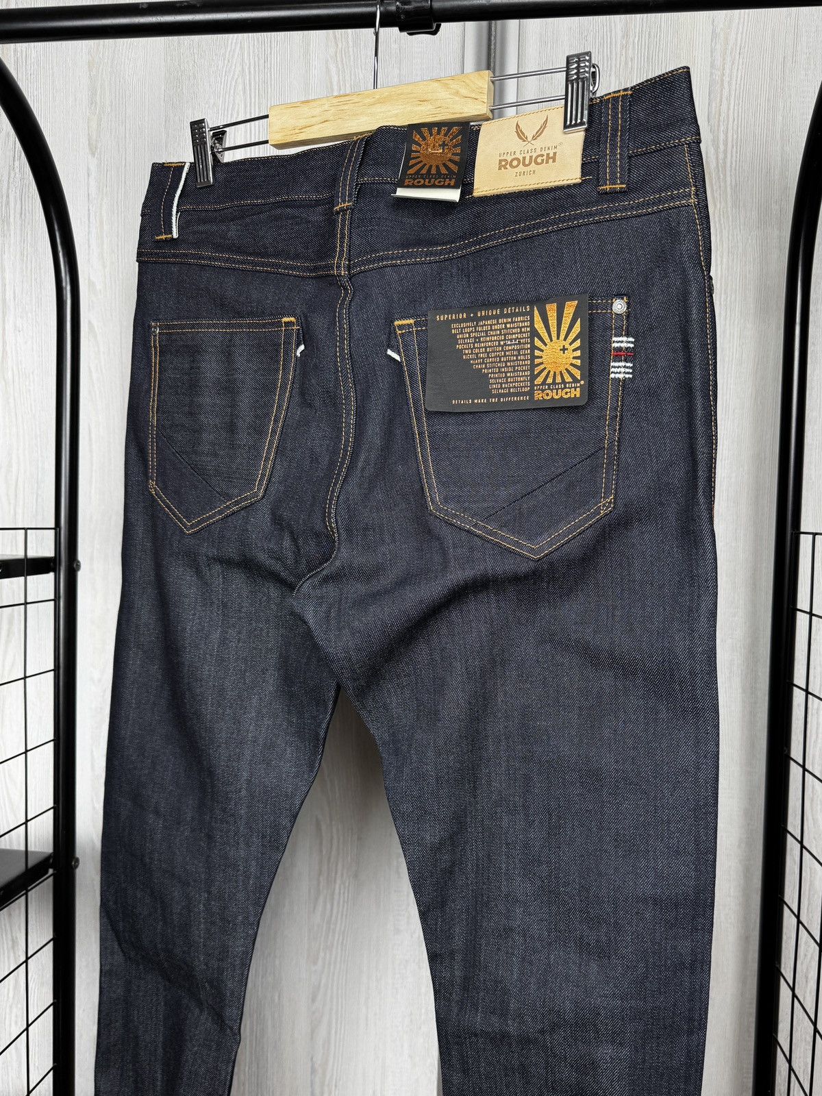 Other Upper Class Denim Rough Japan Selvage 12 oz Raw T3T Kurabo Size US 33 - 13 Thumbnail