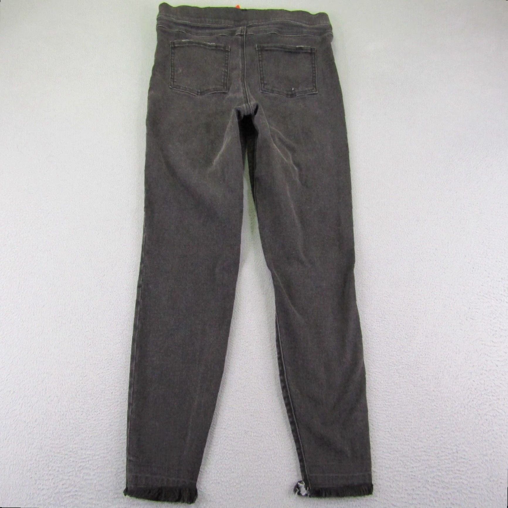 Spanx VINTAGE Spanx Jeans Women's Skinny Fit Denim Pants Medium Black Cotton Blend 90s Stretch Ankle Pockets Women Size 32" / US 10 / IT 46 - 4 Thumbnail