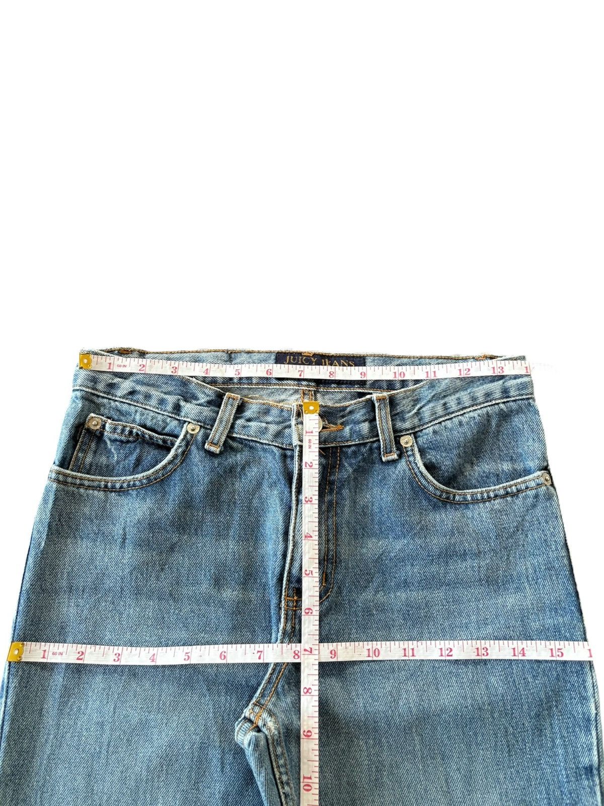 Hysteric Glamour Vintage Japanese Brand Blue Wash Flare Jeans Size 28" / US 6 / IT 42 - 7 Thumbnail