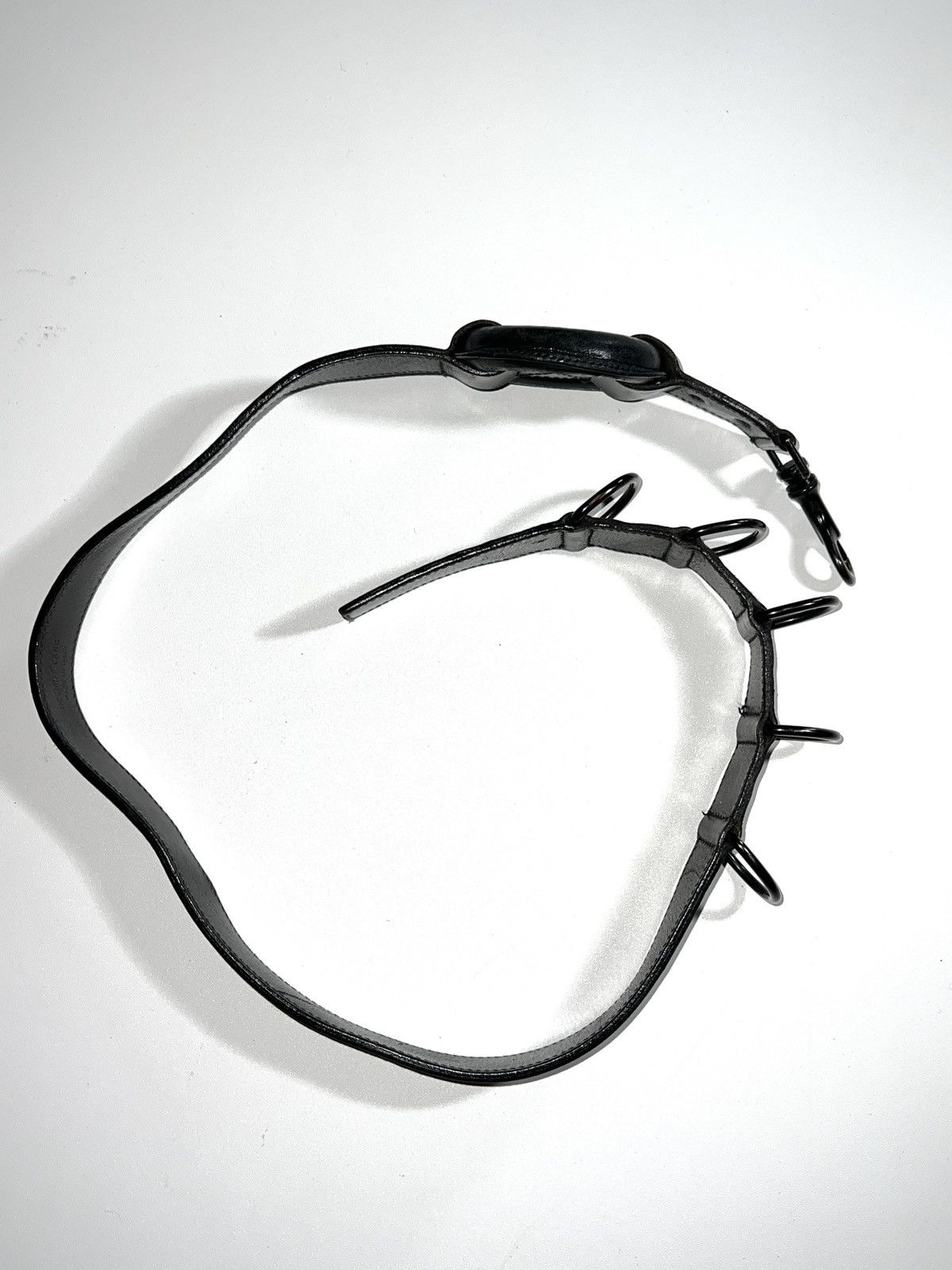 Helmut Lang circle leather belt Size ONE SIZE - 9 Thumbnail