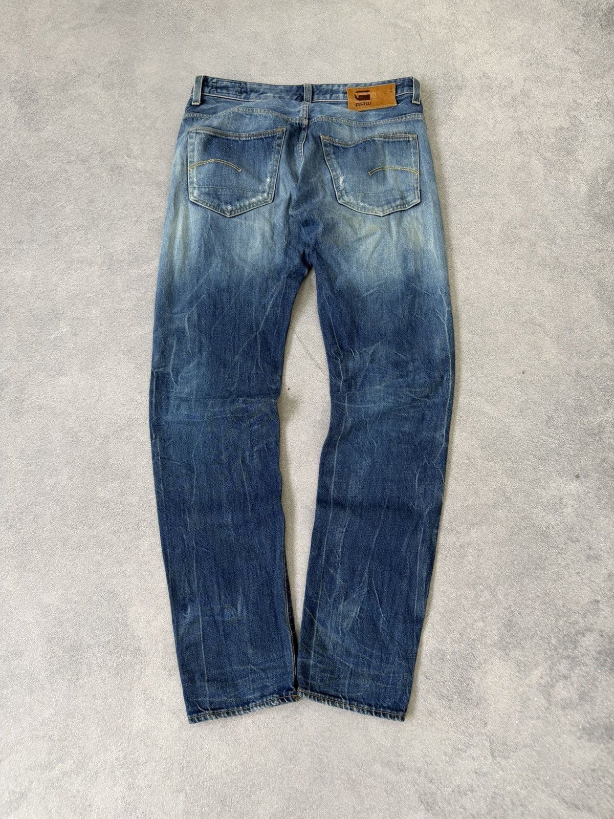 Hedi Slimane 2000s Edwin Hedi Slimame Style Washed Distressed Denim Jeans Size US 33 - 2 Thumbnail