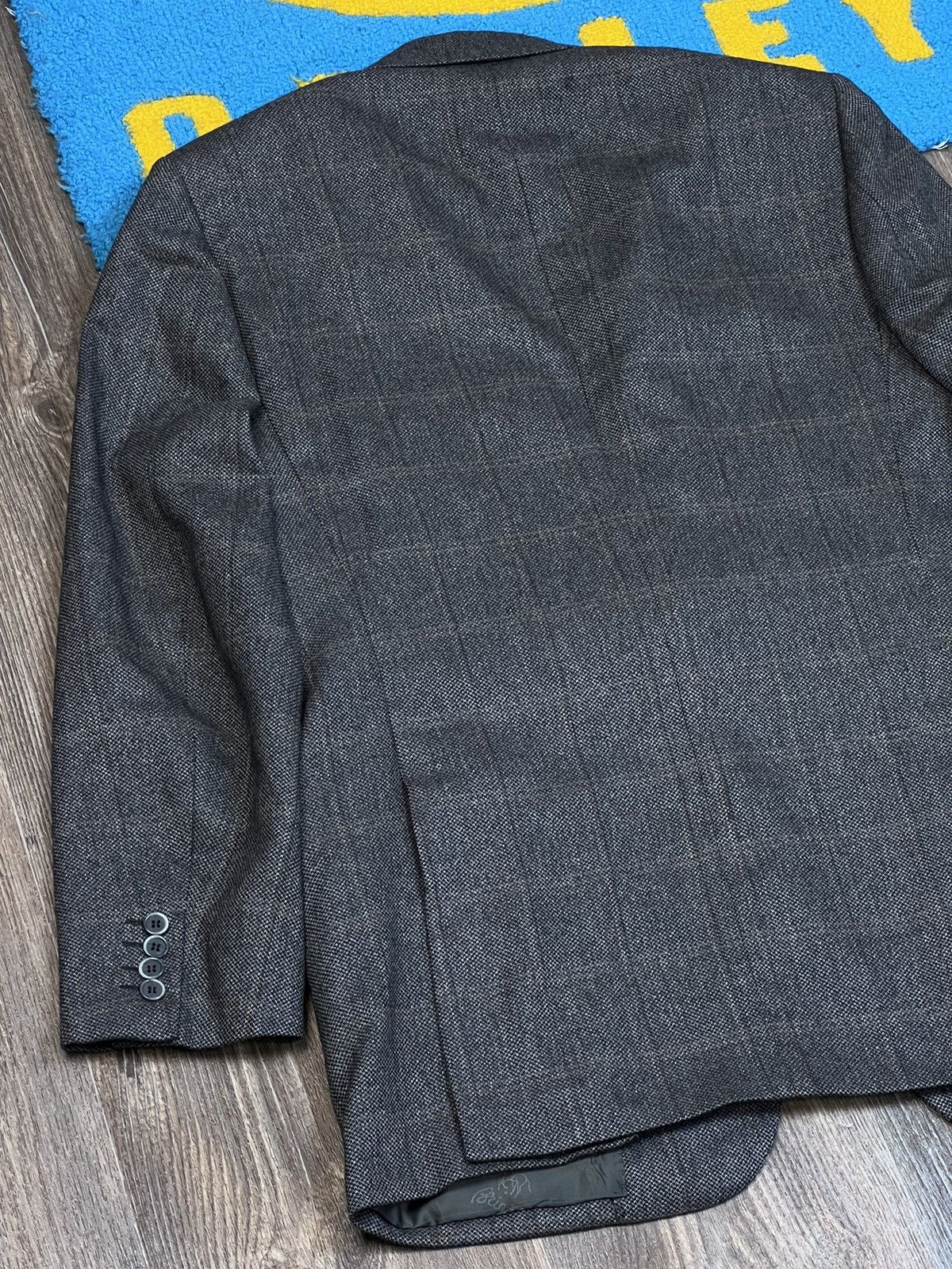 Brioni Brioni Parigi Cashmere Silk Gray Two Buttons Checked Blazer Size 50S - 13 Thumbnail