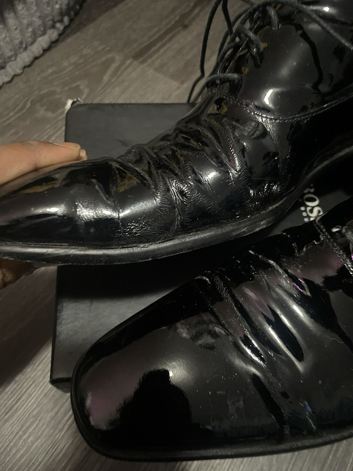 Hugo Boss Hugo Boss patent leather shoes Size US 12 / EU 45 - 5 Thumbnail