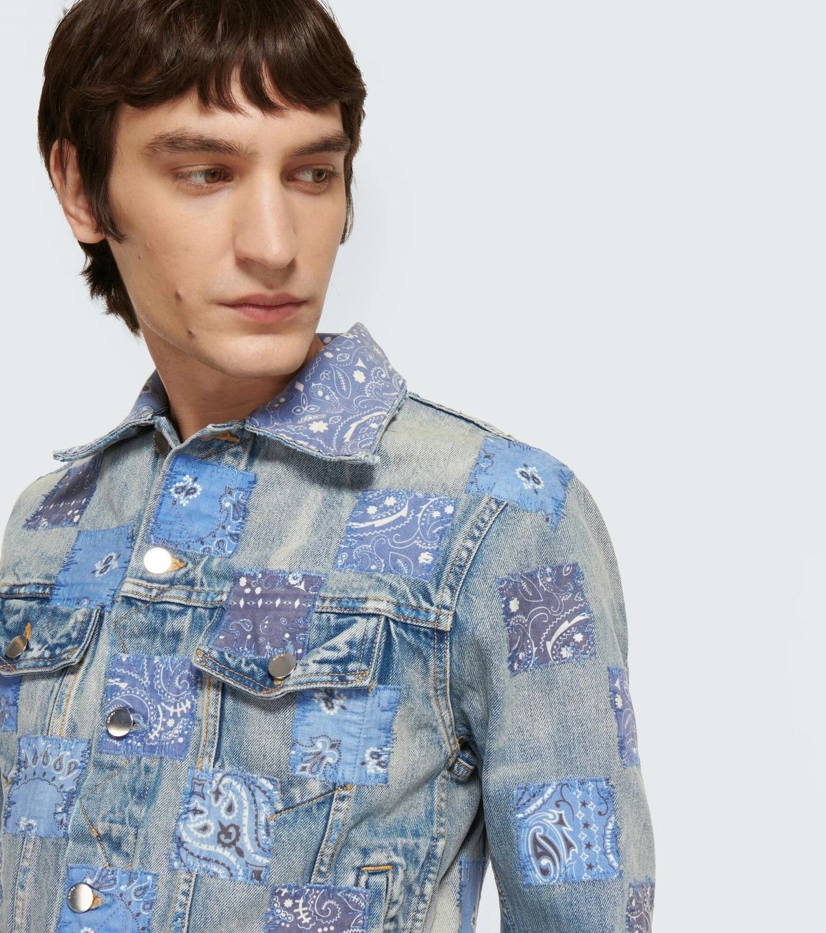 Amiri o1y0525 Denim Jacket in Multicolor Size US M / EU 48-50 / 2 - 2 Thumbnail