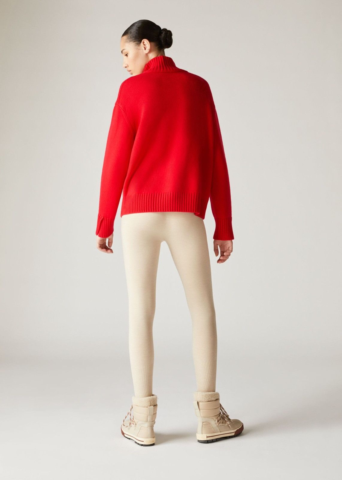 Loro Piana o1srvl11e0125 Gentle Wool Leggings in Ivory Size 28" / US 6 / IT 42 - 3 Thumbnail