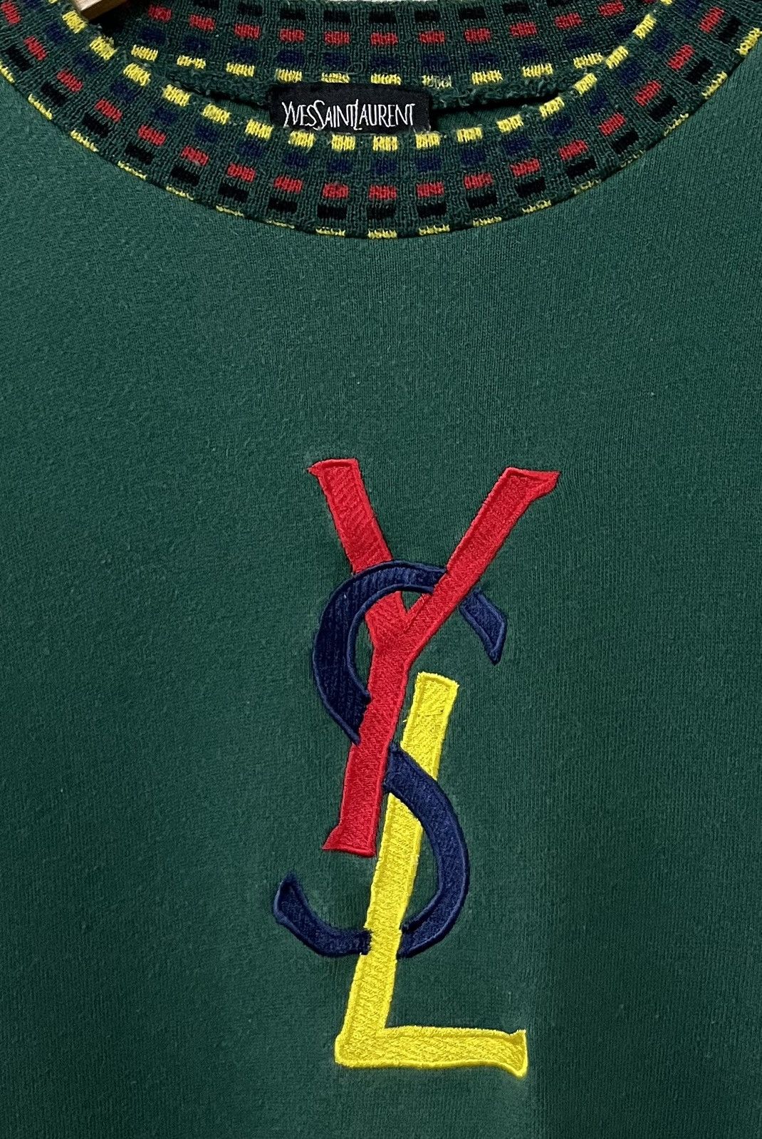 Yves Saint Laurent VINTAGE YVES SAINT LAURENT YSL EMBROIDERY LOGO SWEATSHIRT Size US M / EU 48-50 / 2 - 4 Thumbnail