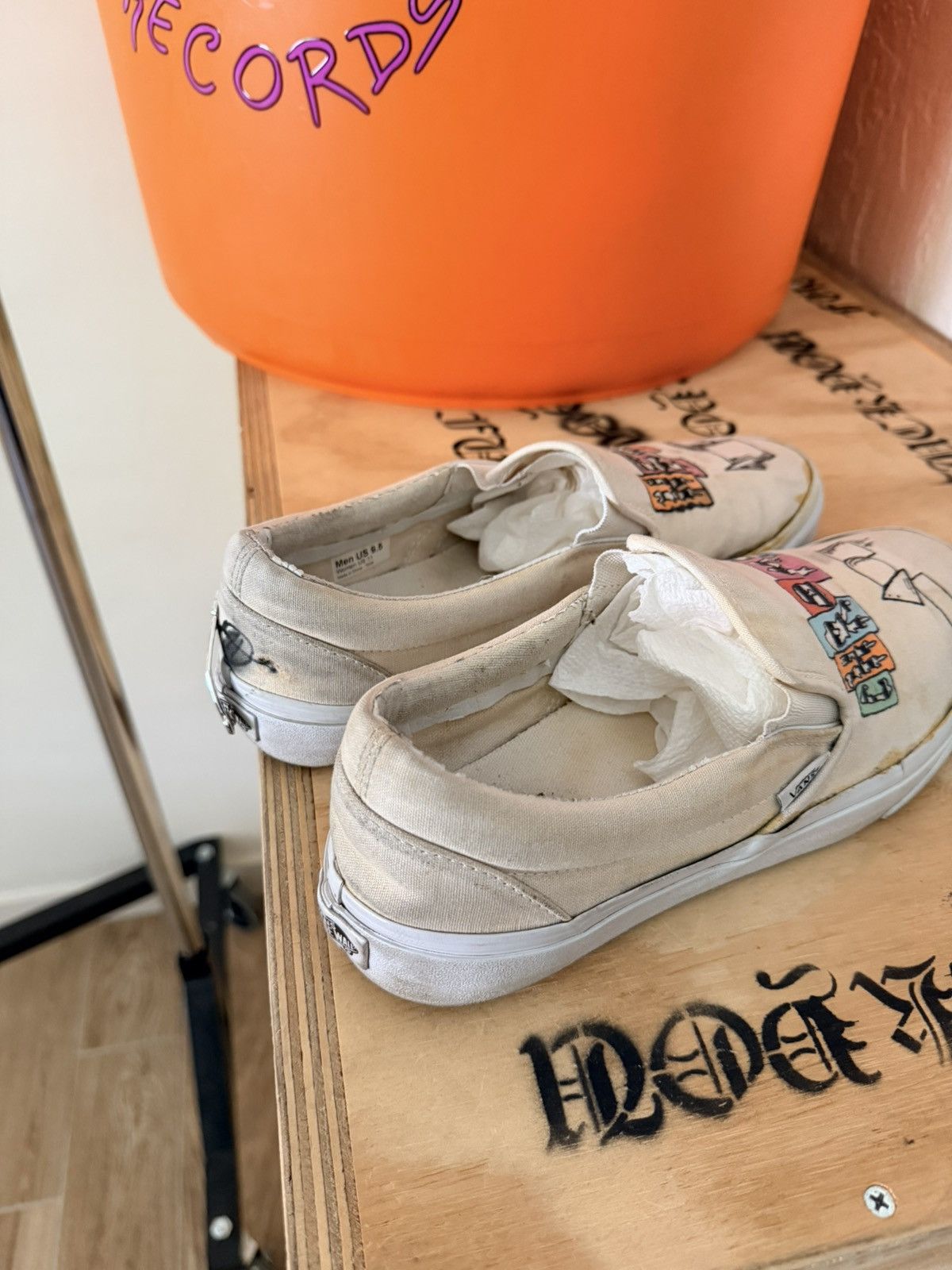 Matty Boy Chrome Heart Matty Boy Art Drawn Vans Off The Wall 9.5 Size US 9.5 / EU 42-43 - 3 Thumbnail