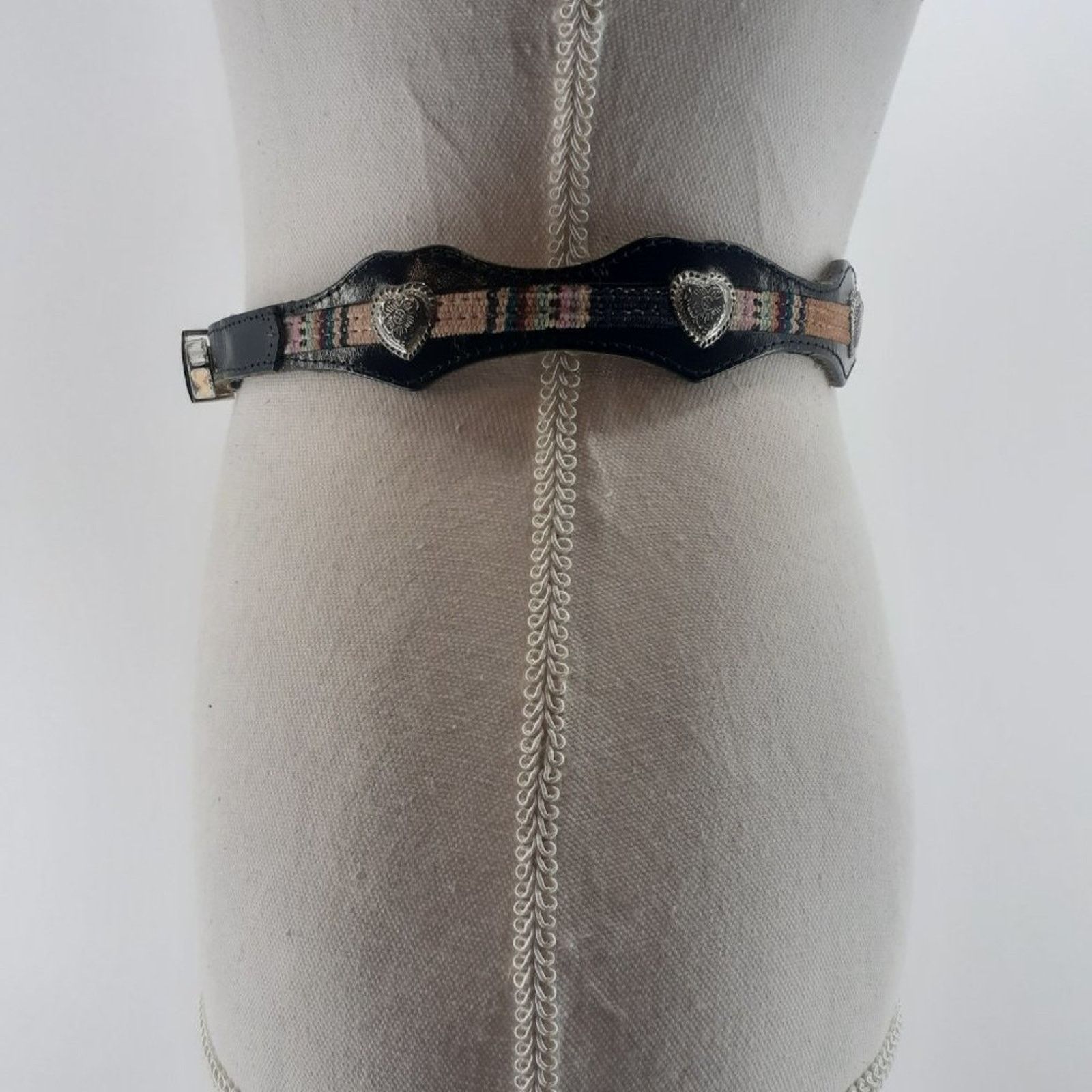 Vintage Billis Dee Girl's Western Heart Concho Guatemala Mayan Sz 20 Size 26 - 14 Thumbnail