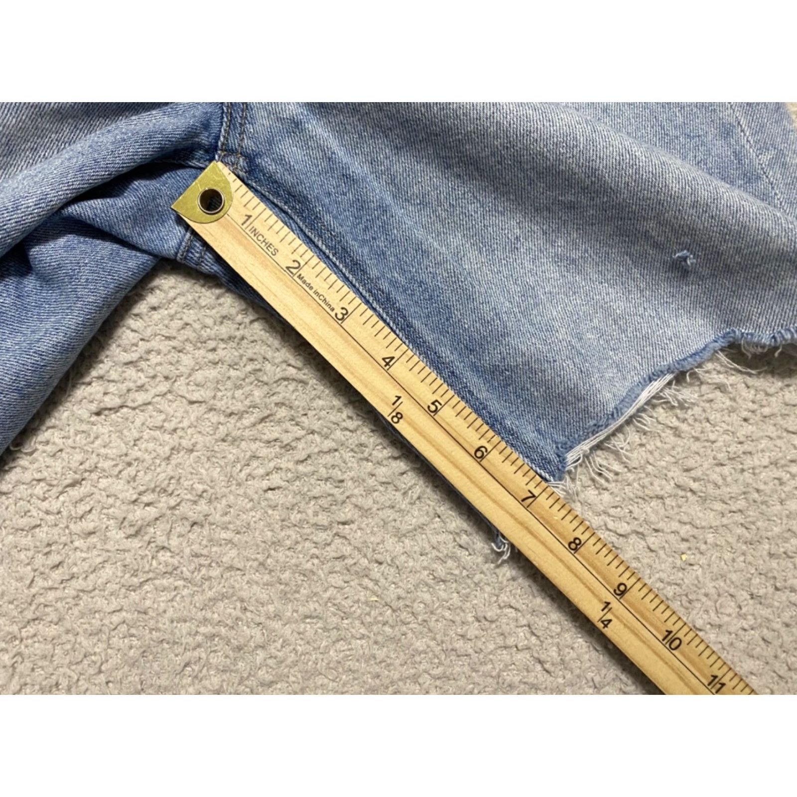 American Eagle Outfitters American Eagle Outfitters Womens Jeans Shorts Blue Denim High Rise Cut-Off 4 Distressed 5-Pocket Size 27" / US 4 / IT 40 - 2 Thumbnail