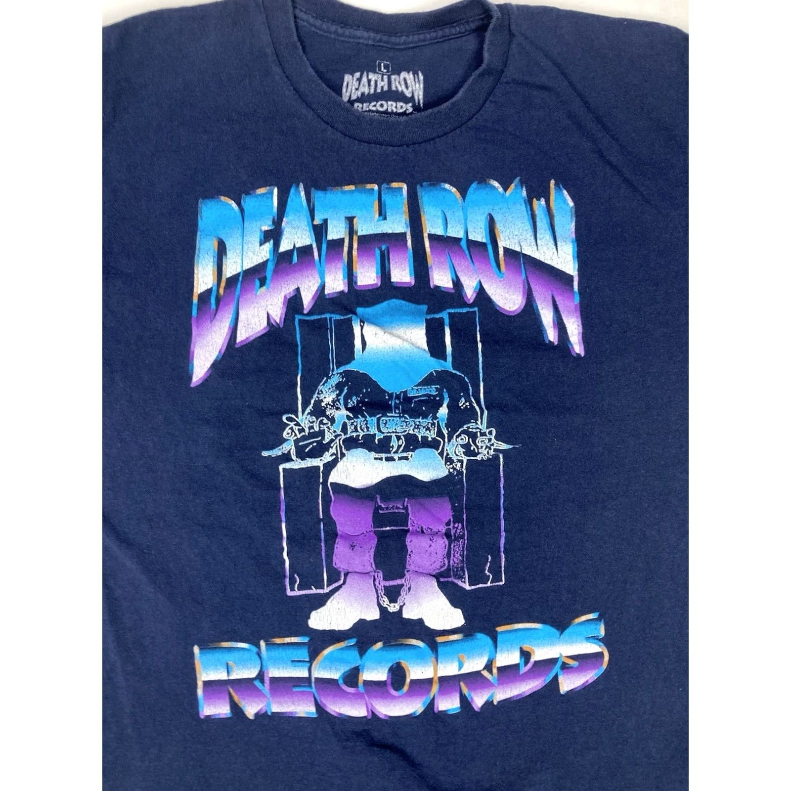 Ripple Junction VINTAGE Death Row Records Graphic T-shirt Men Large Blue Short Sleeve Music Size US L / EU 52-54 / 3 - 2 Thumbnail