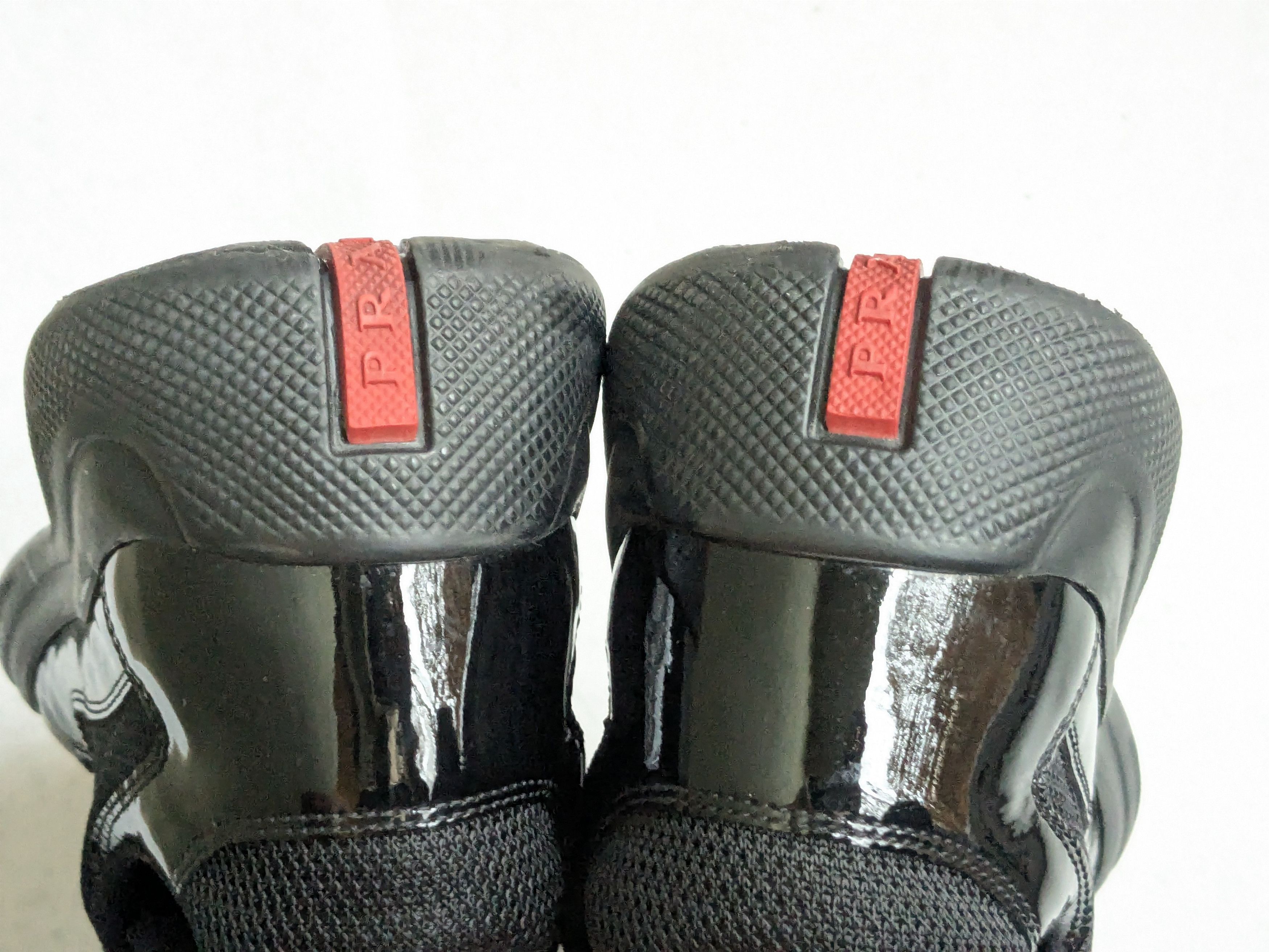 Prada Prada America's Cup Sneakers Black Patent Leather 8 Red Size US 8 / EU 41 - 12 Thumbnail