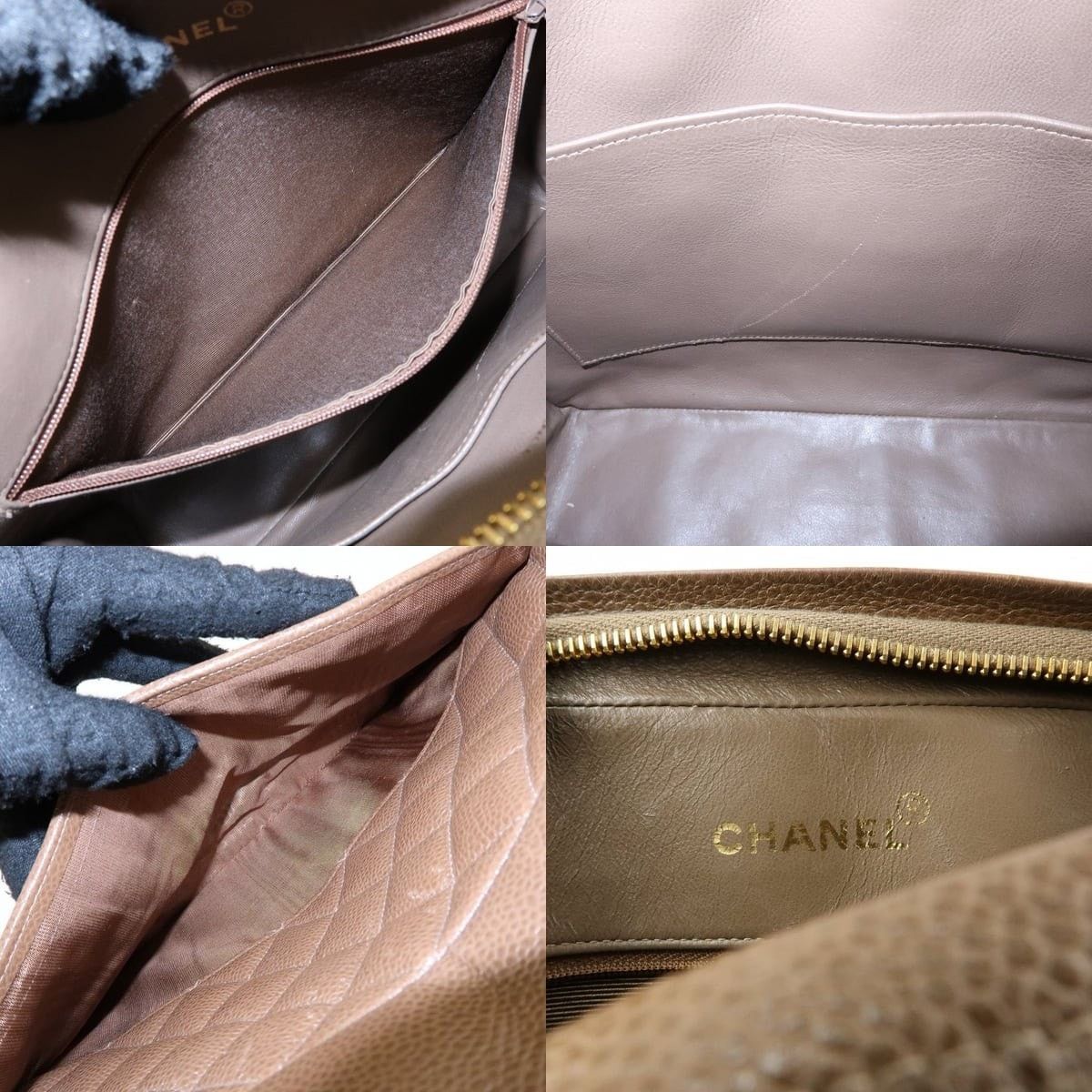 Chanel Chanel Matelasse Caviar Leather Flap Bag Brown Size ONE SIZE - 7 Thumbnail