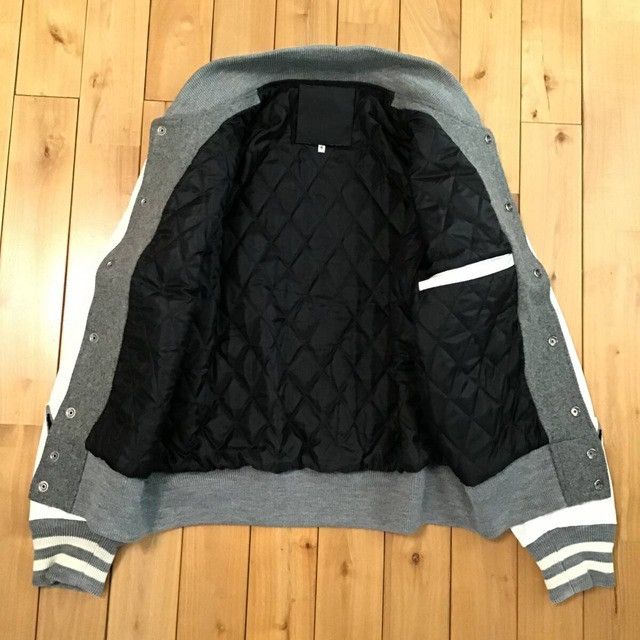 Bape × Nigo 🔥Not sold in store🔥 BAPE leather sleeve varsity jacket NIGO Size US M / EU 48-50 / 2 - 7 Thumbnail