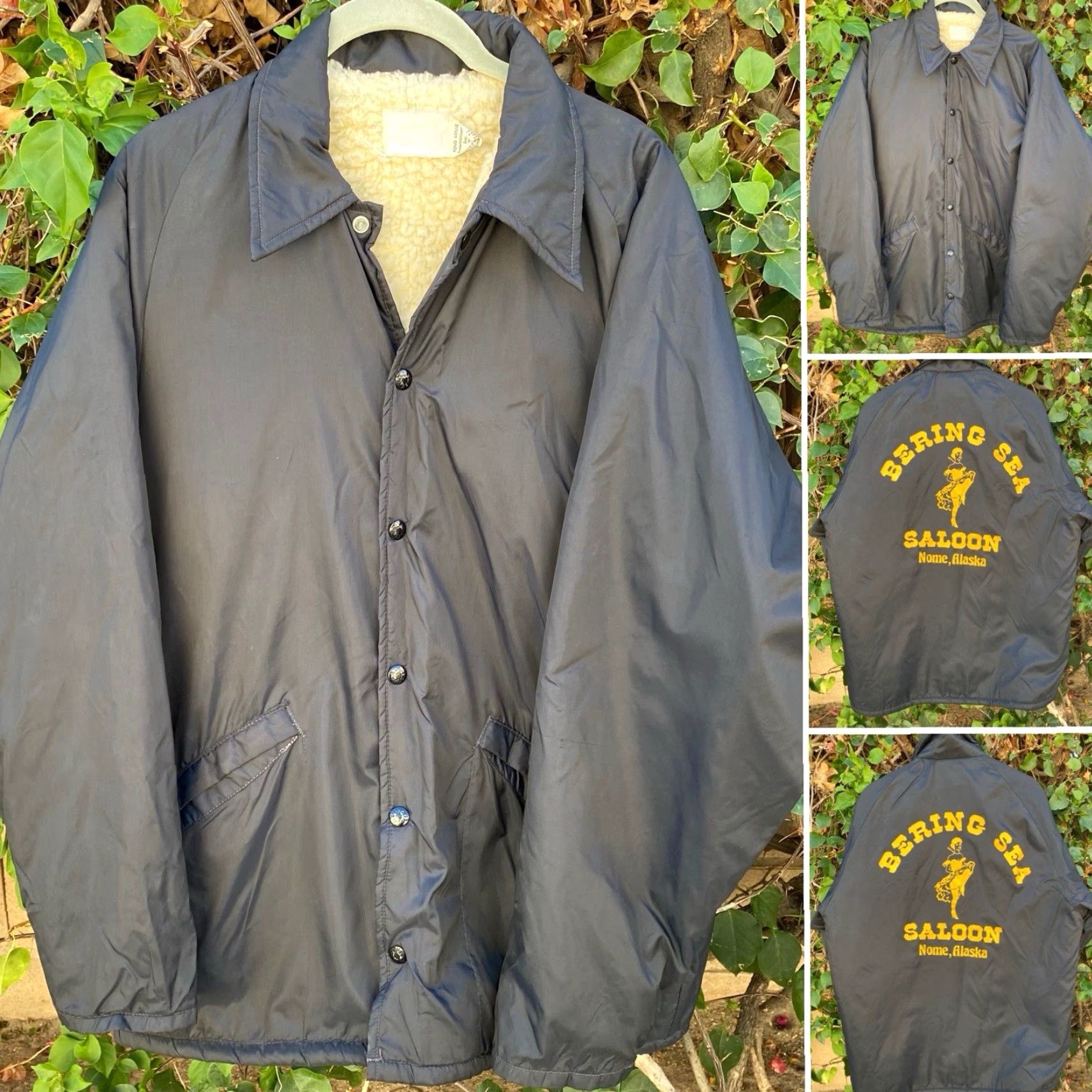 Vintage VINTAGE King Louie Jacket Windbreaker Workwear Lined Nylon Black M Mens Size US M / EU 48-50 / 2 - 2 Thumbnail
