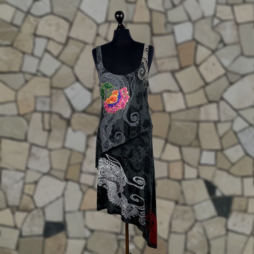 Desigual Desigual womens grey Dress Size L Size L / US 10 / IT 46 - 1 Thumbnail