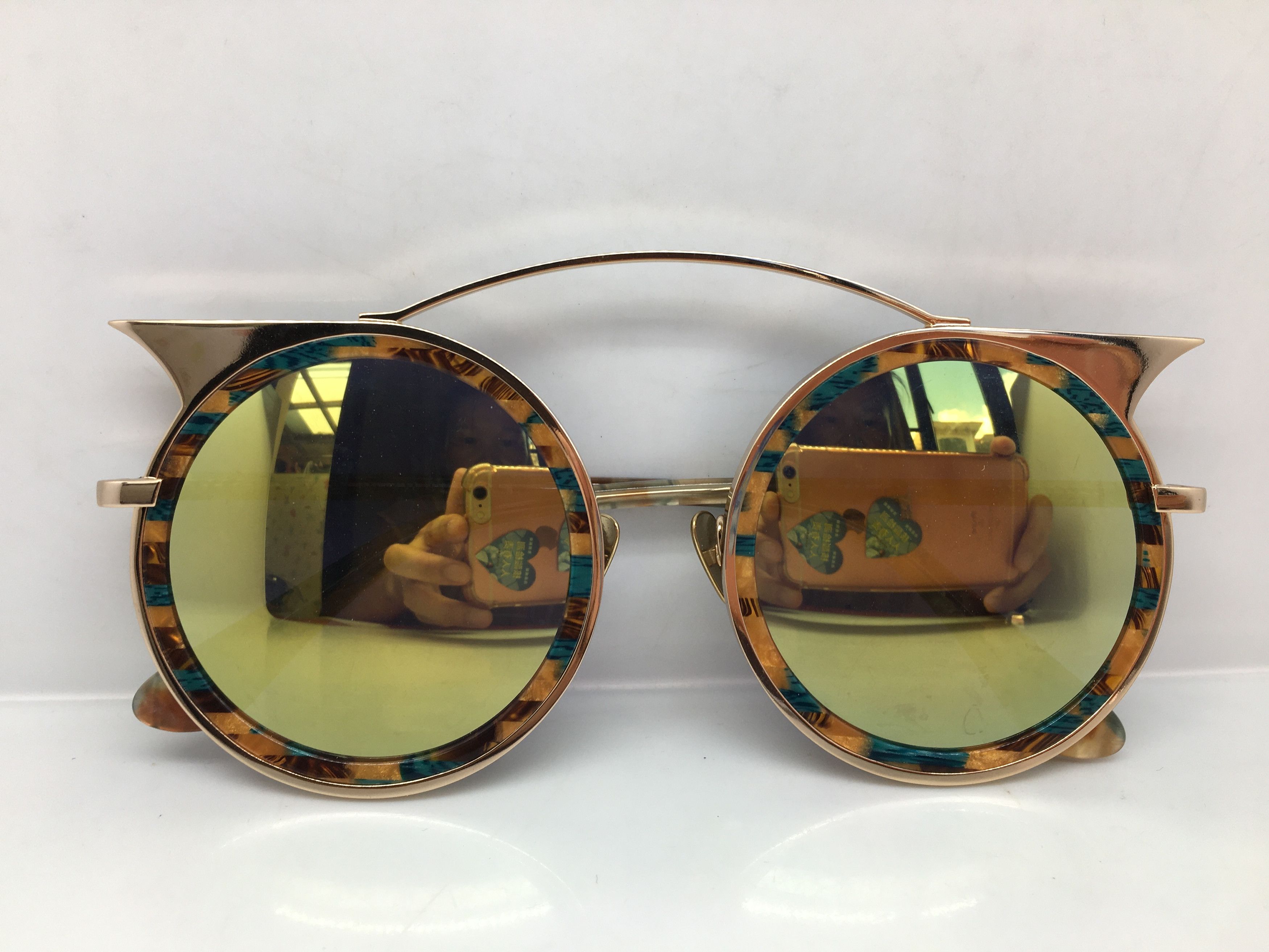 Other EOS E8510S Gold Round Sunglasses Frame Show Time Size ONE SIZE - 5 Thumbnail