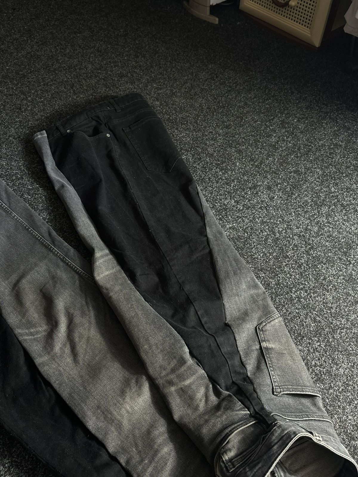 If Six Was Nine 🚨GRAIL CUSTOM DENIM JEANS 2in1 ULTRA BAGGY Y2K JAPANESE STYL Size US 34 / EU 50 - 10 Thumbnail
