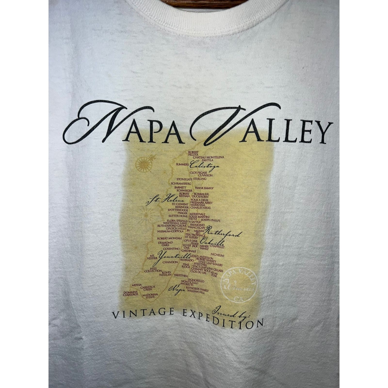 Fruit Of The Loom Vintage Napa Valley Shirt Expedition Wine Vineyards Tee M Size US M / EU 48-50 / 2 - 3 Thumbnail