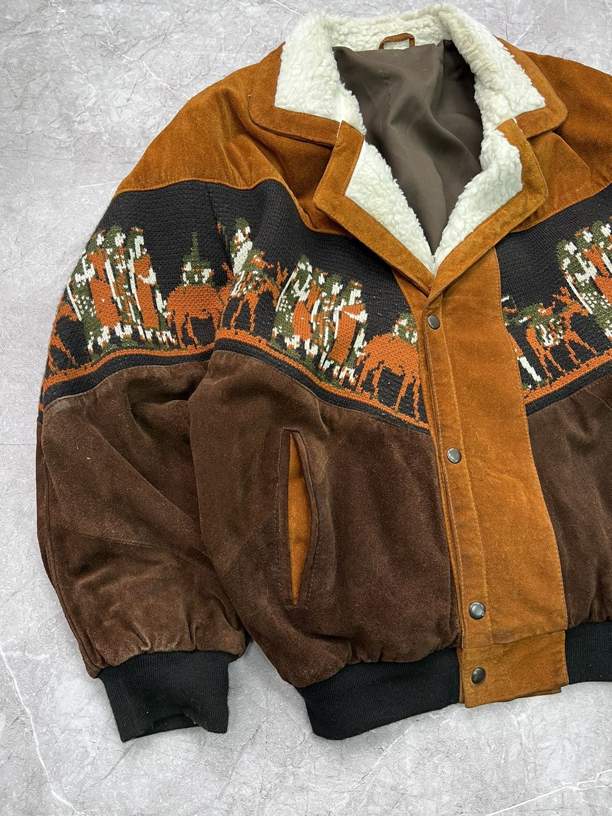 If Six Was Nine × Vintage Vintage Suede Fringe Cowboy Western Leather Jacket Hype Rare Size US L / EU 52-54 / 3 - 2 Thumbnail