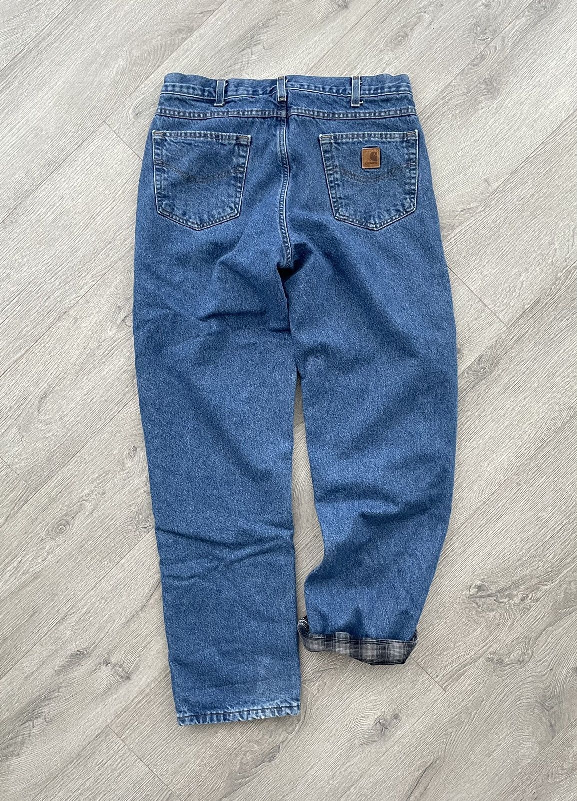 Carhartt Carhartt Denim Lined Jeans Pants Workwear Vintage Carpenter Size US 36 / EU 52 - 1 Thumbnail