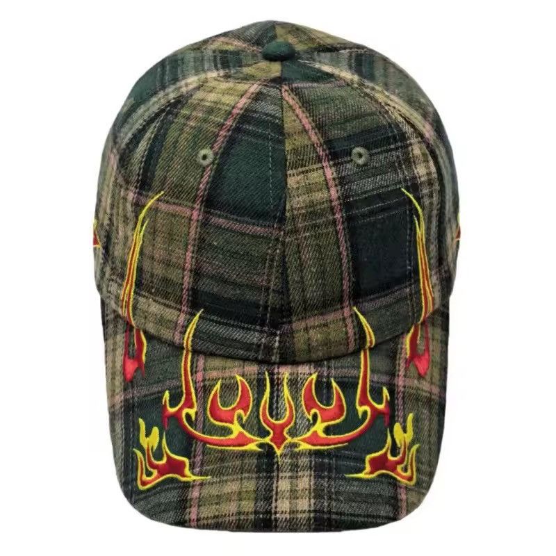 Other Vintage Retro Style Checked Baseball Cap Hat Size ONE SIZE - 1 Thumbnail